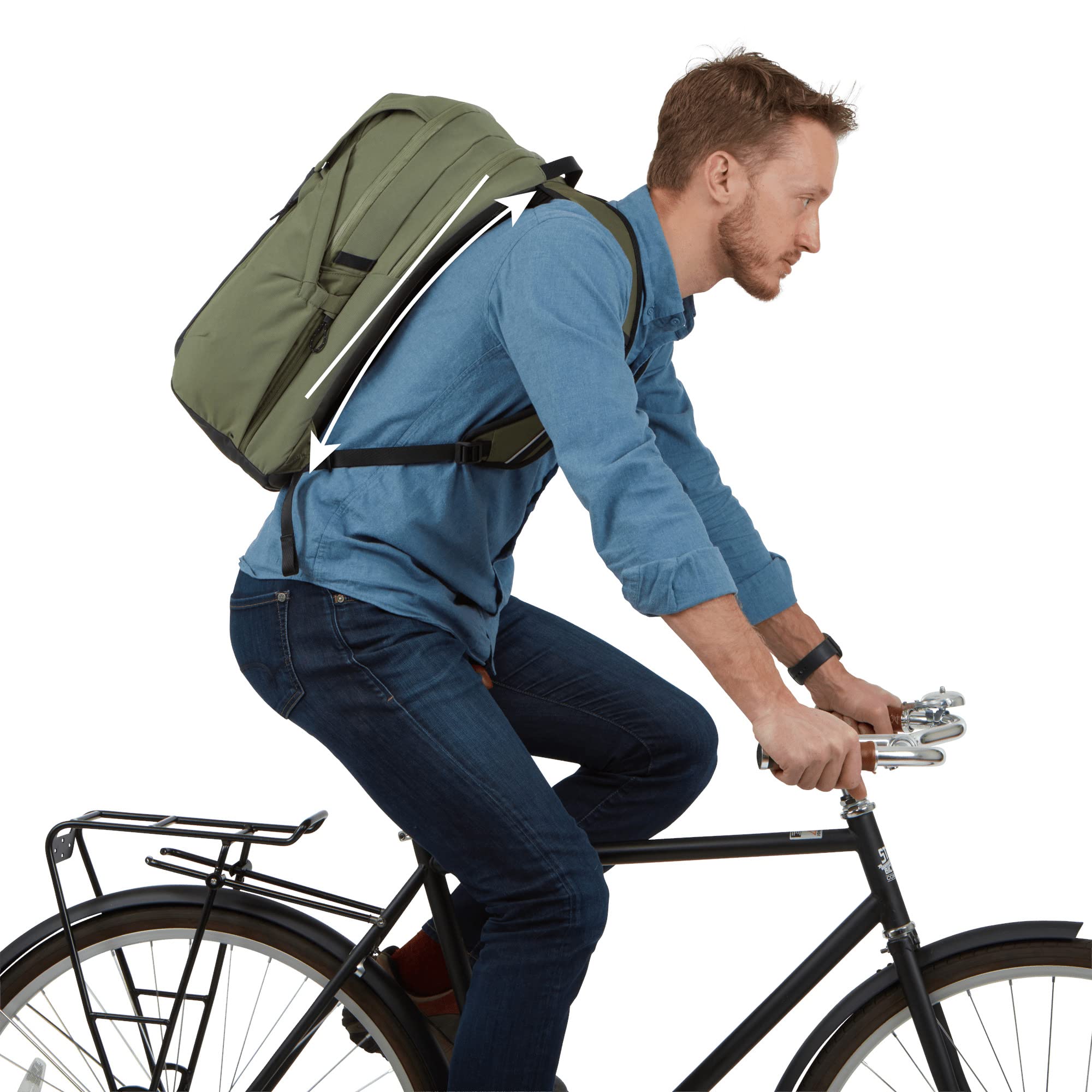 thule-paramount-commuter-backpack-27l-olivine-fits-16-laptop-rain-cover-included image 4