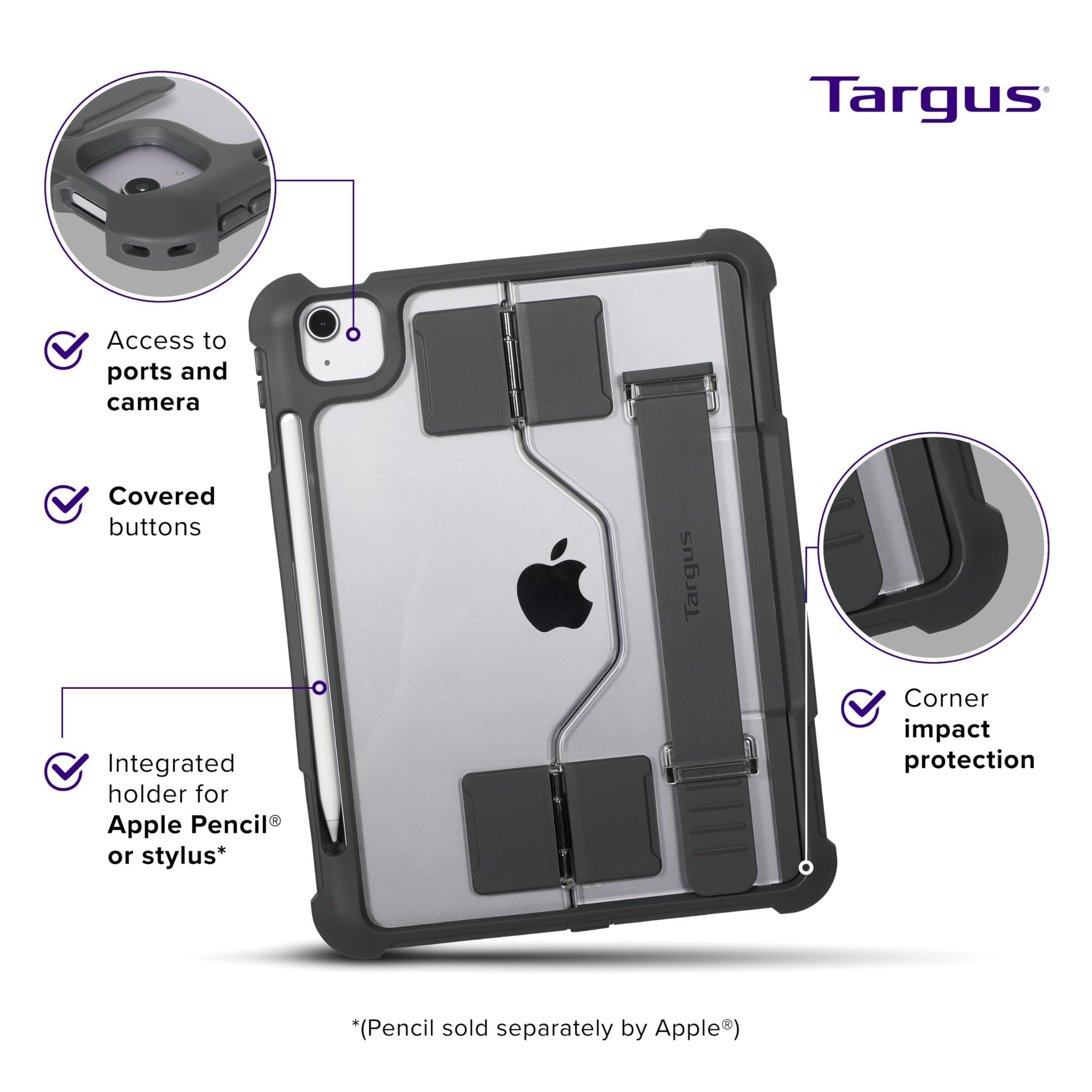 targus-safeport-rugged-max-case-for-ipad-pro-11-inch-m4-mil-std-drop-tested-scre image 6