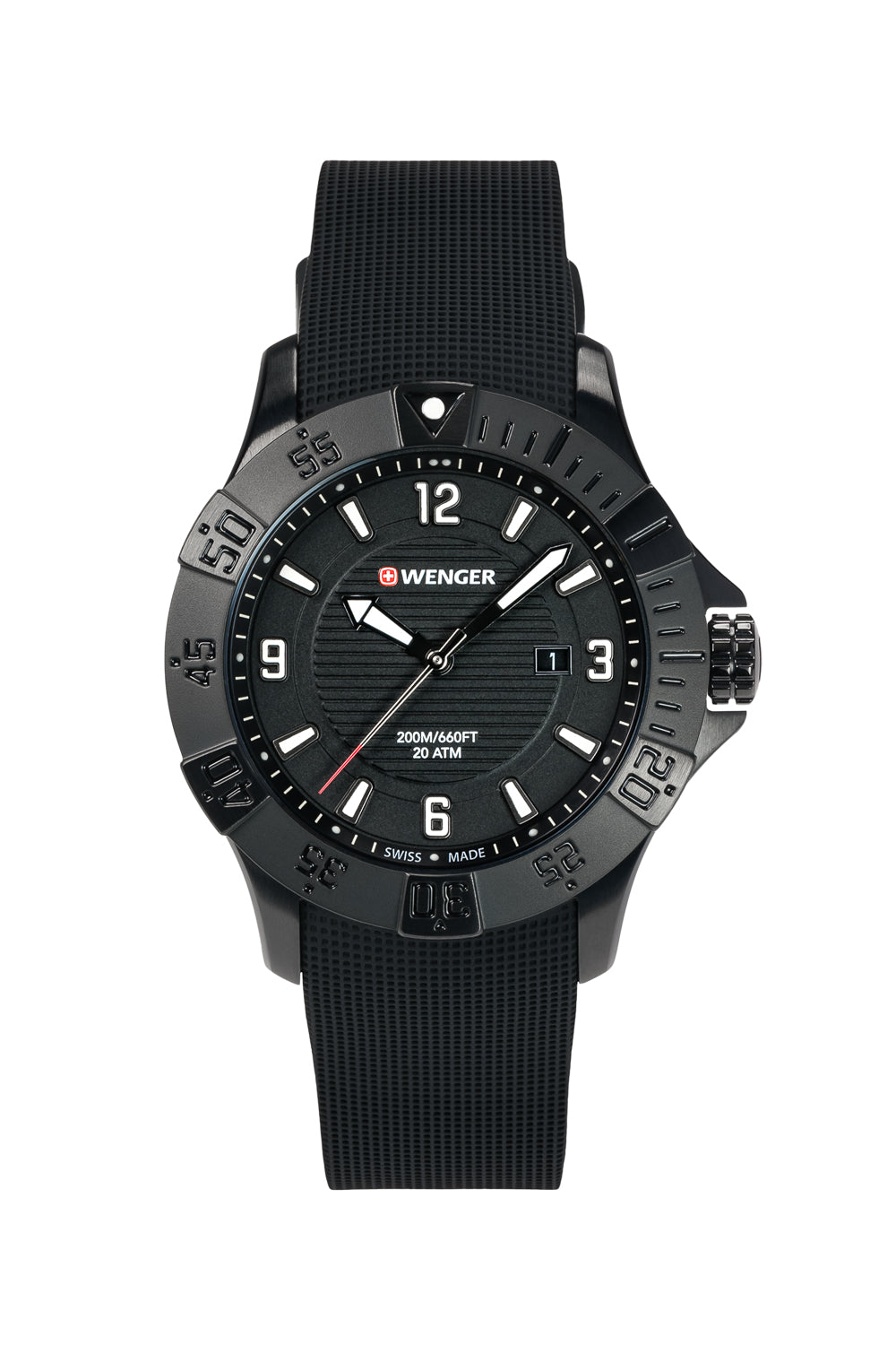 wenger-seaforce-swiss-quartz-watch-all-black-black-dial-black-silicone-strap image 3