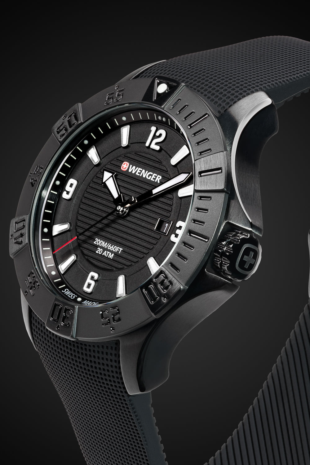 wenger-seaforce-swiss-quartz-watch-all-black-black-dial-black-silicone-strap image 1