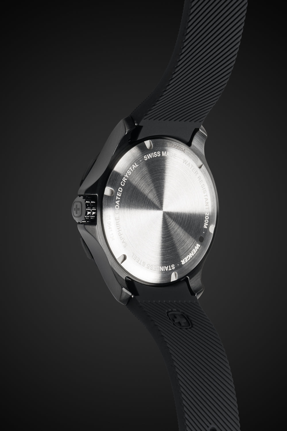 wenger-seaforce-swiss-quartz-watch-all-black-black-dial-black-silicone-strap image 6
