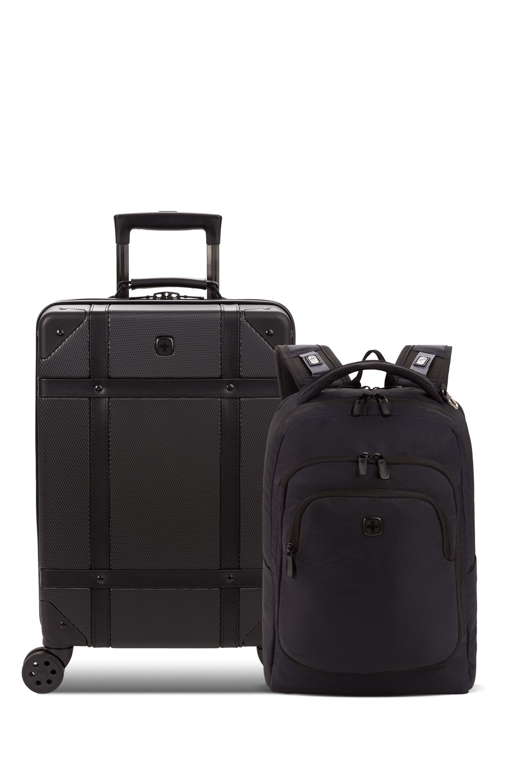 swissgear-urban-escape-2-piece-luggage-set-black image 1