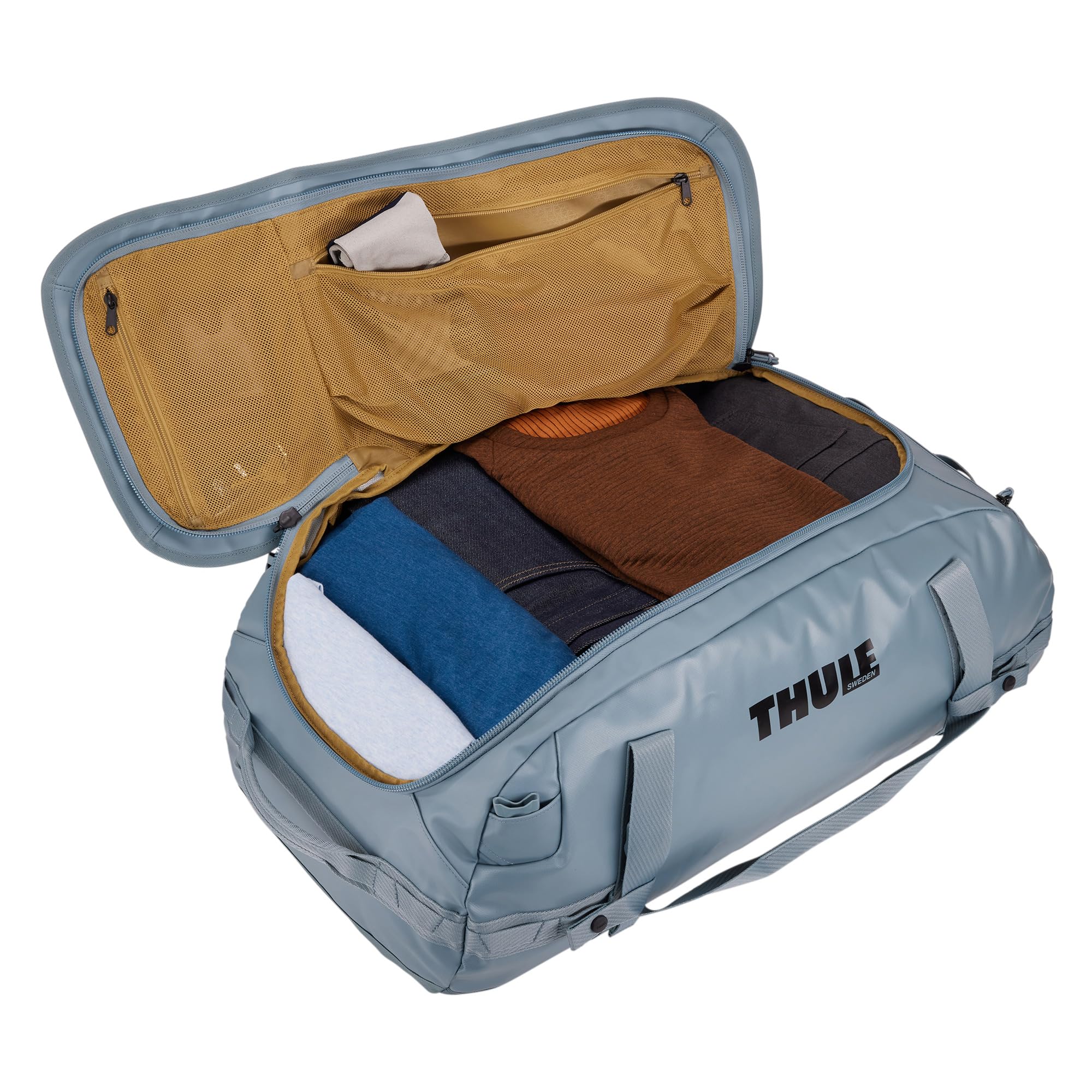 thule-chasm-70l-duffel-bag-weather-resistant-converts-to-backpack-black image 3