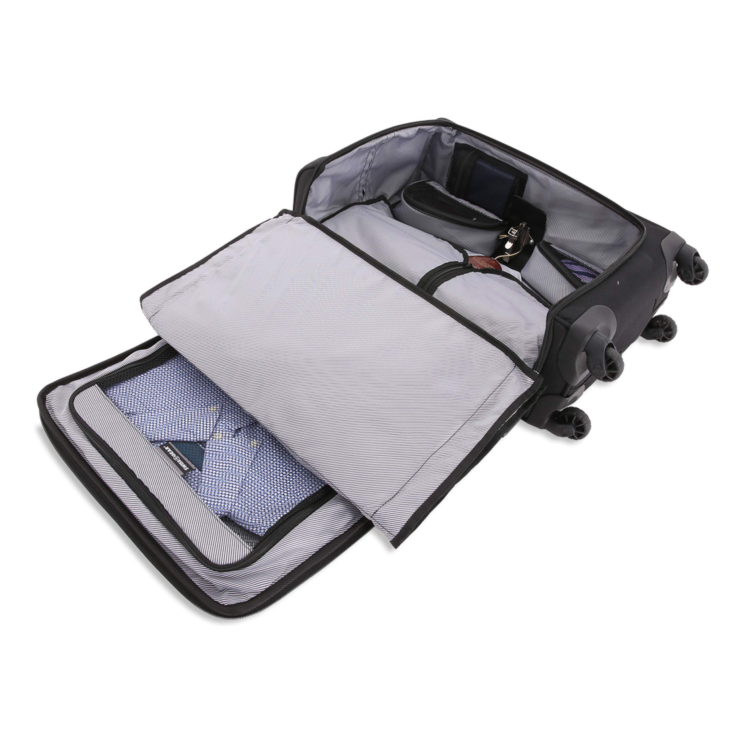 swissgear-6067-getaway-2-0-usb-expandable-carry-on-spinner-with-garment-bag-blac image 5