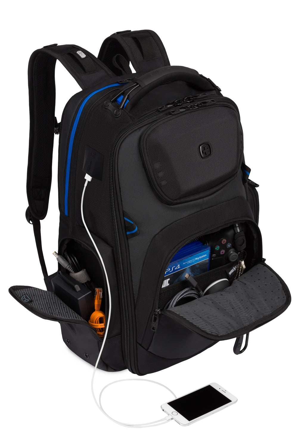 swissgear-gamer-pro-usb-gaming-scansmart-laptop-backpack-fits-17-inch-laptops image 4