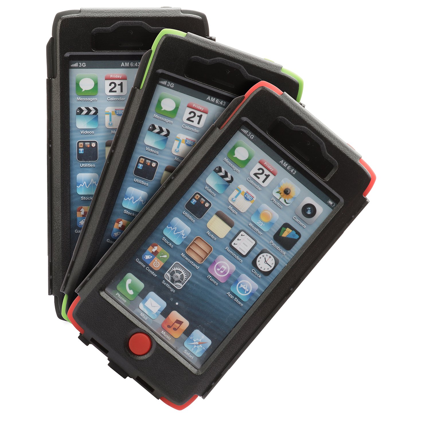 targus-tfd00103ap-safeport-rugged-max-pro-case-for-iphone-5-5s-black-red image 2