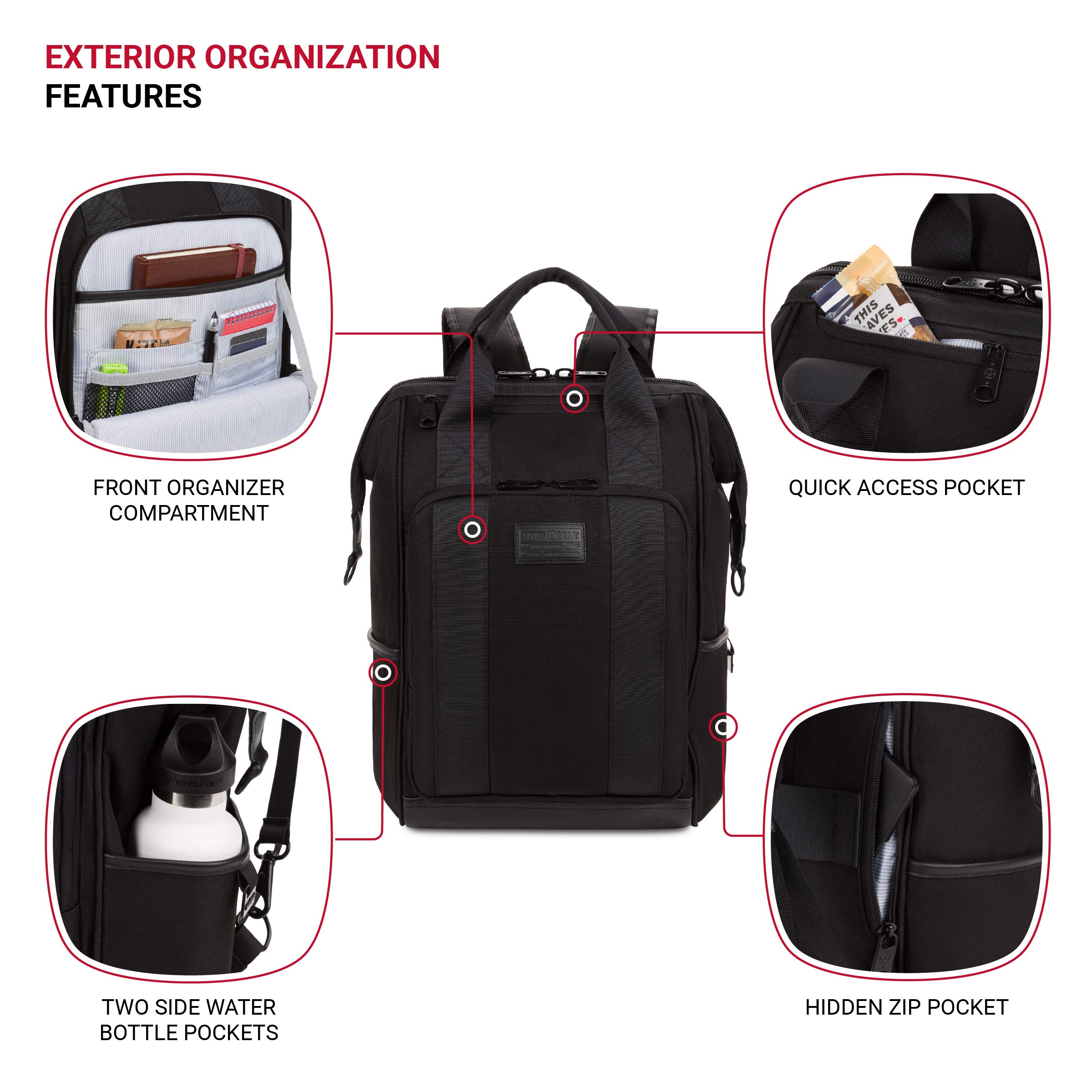 swissgear-3577-laptop-backpack-doctor-bag-style-fits-16-inch-laptop-black-stealt image 3