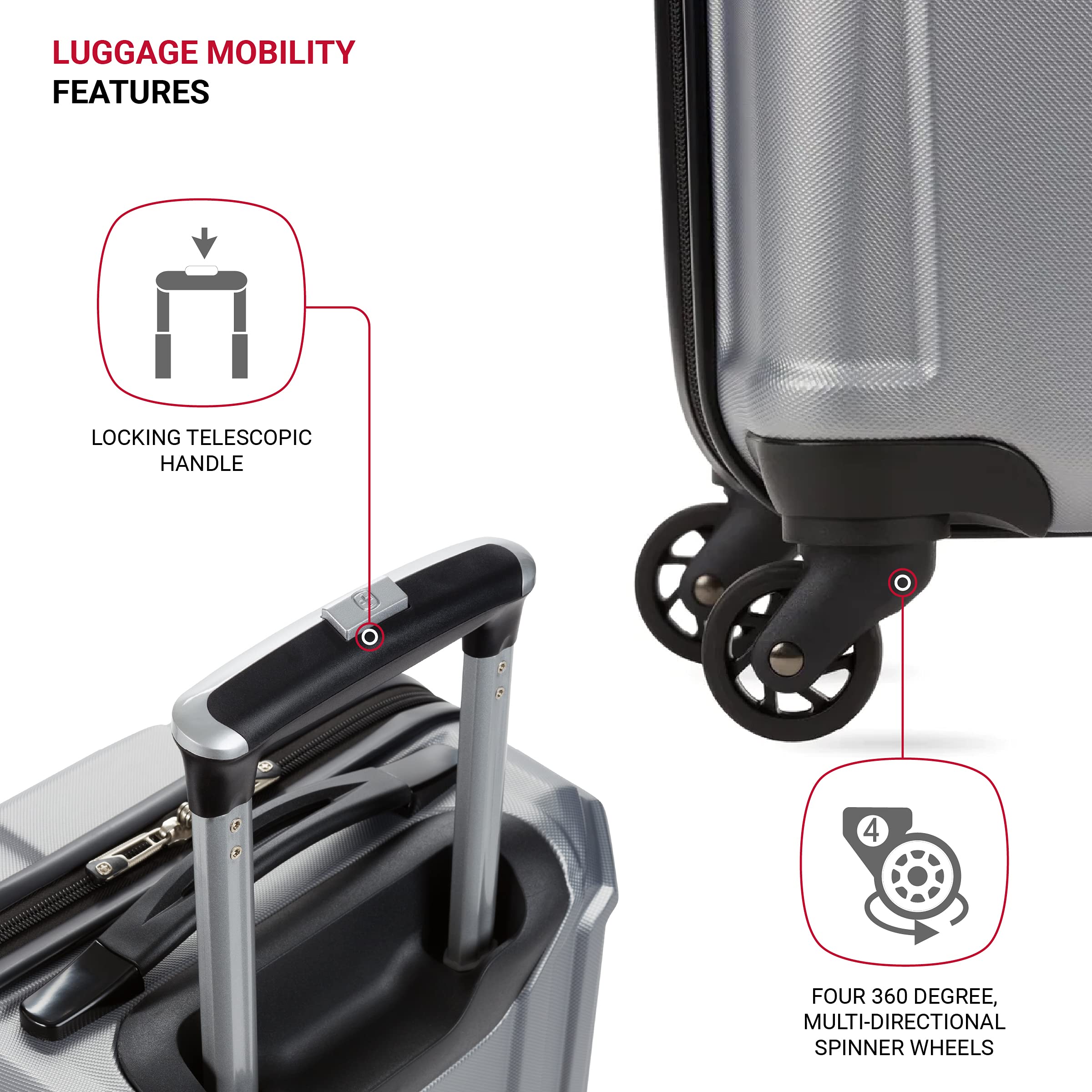 swissgear-3750-hardside-expandable-carry-on-luggage-with-spinner-wheels-silver-1 image 2