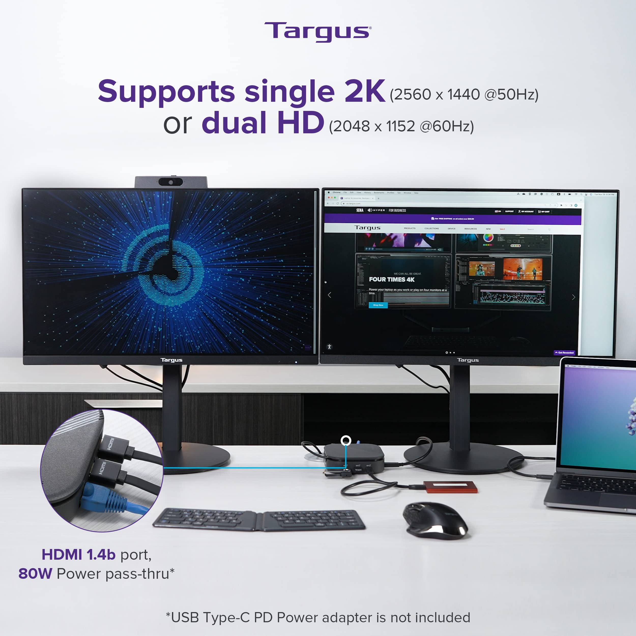 targus-usb-c-universal-dual-hd-docking-station-with-80w-pd-pass-thru-dual-monito image 3