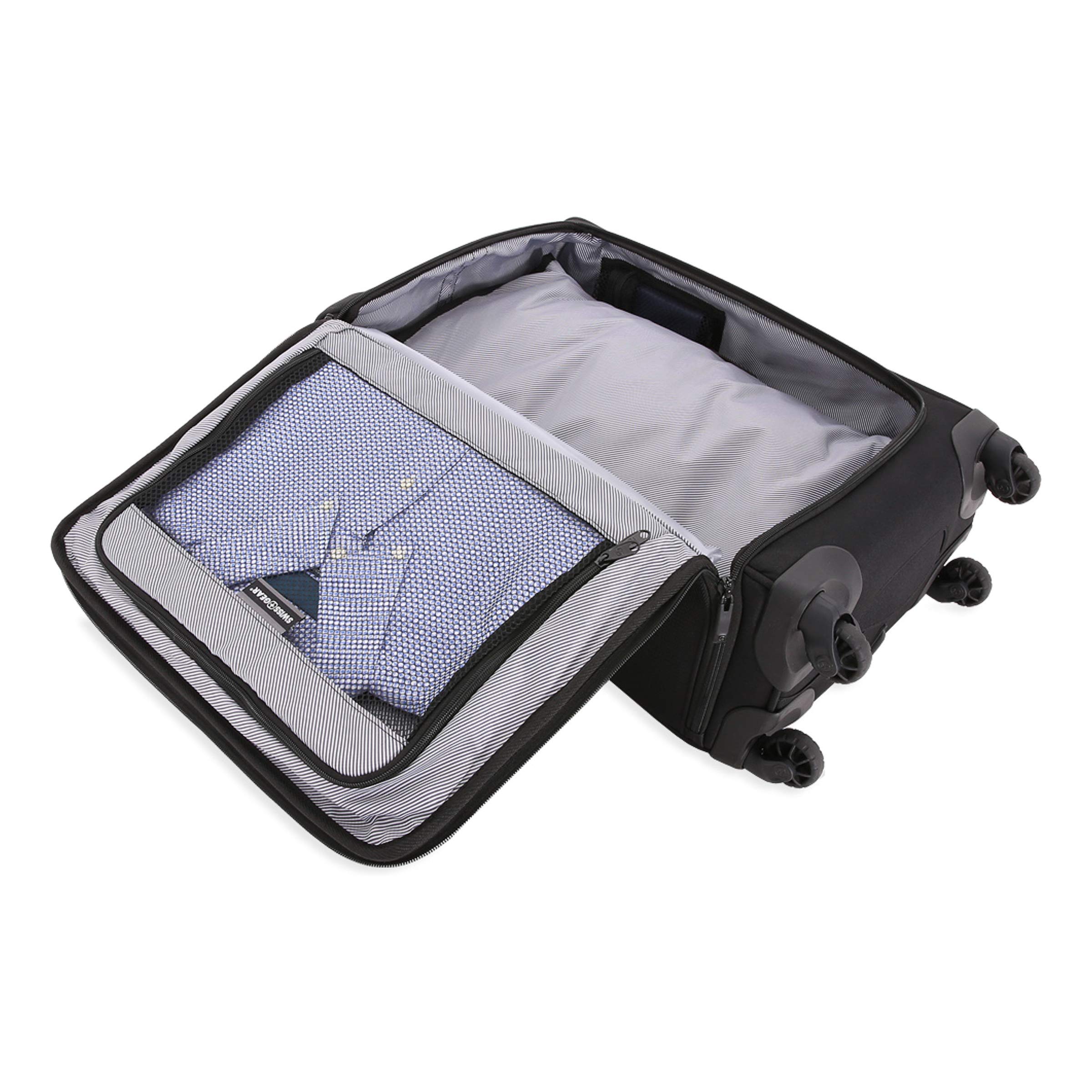 swissgear-6067-getaway-2-0-usb-expandable-carry-on-spinner-with-garment-bag-blac image 3