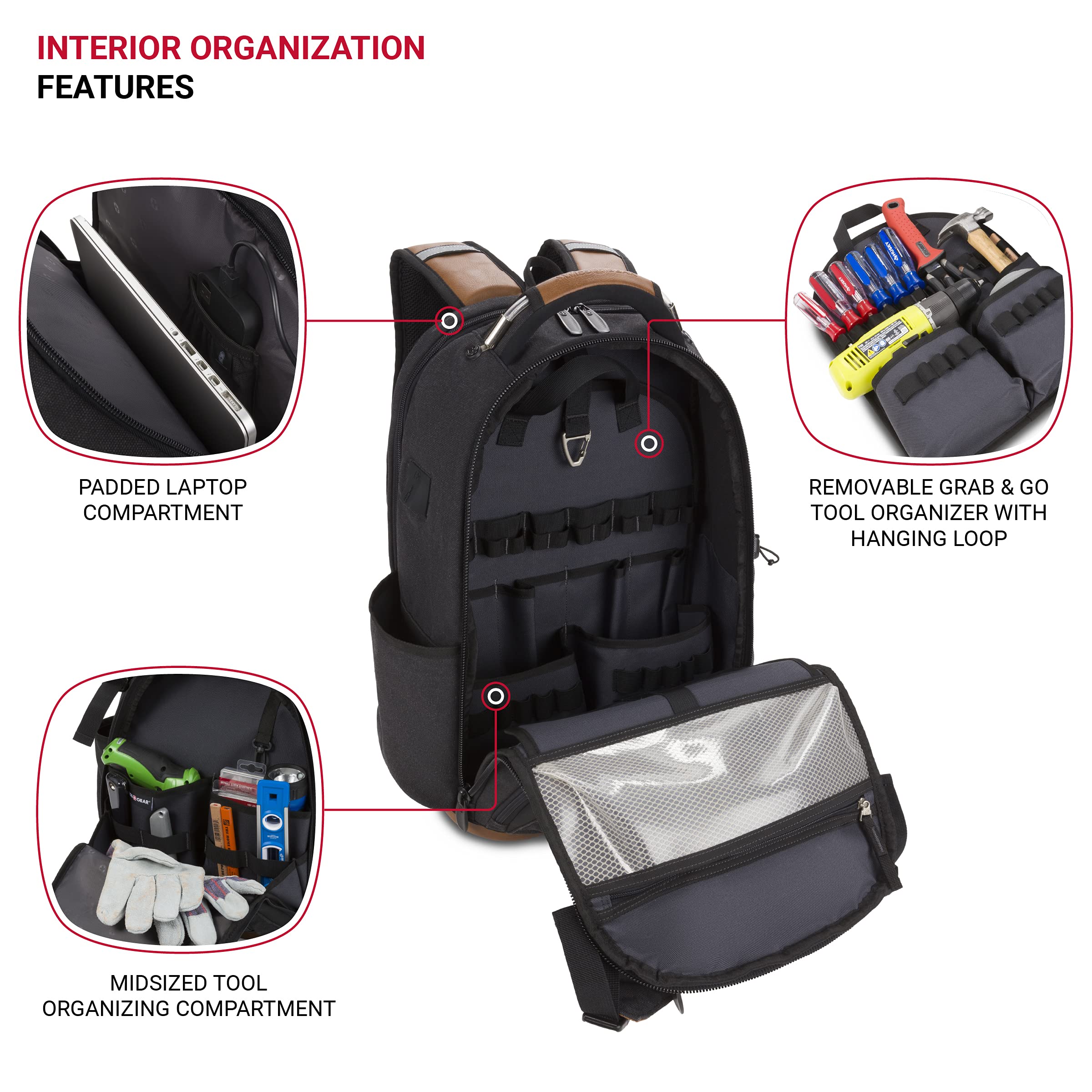 swissgear-work-pack-pro-tool-backpack-black-brown-canvas-fits-17-inch-laptop-60- image 4