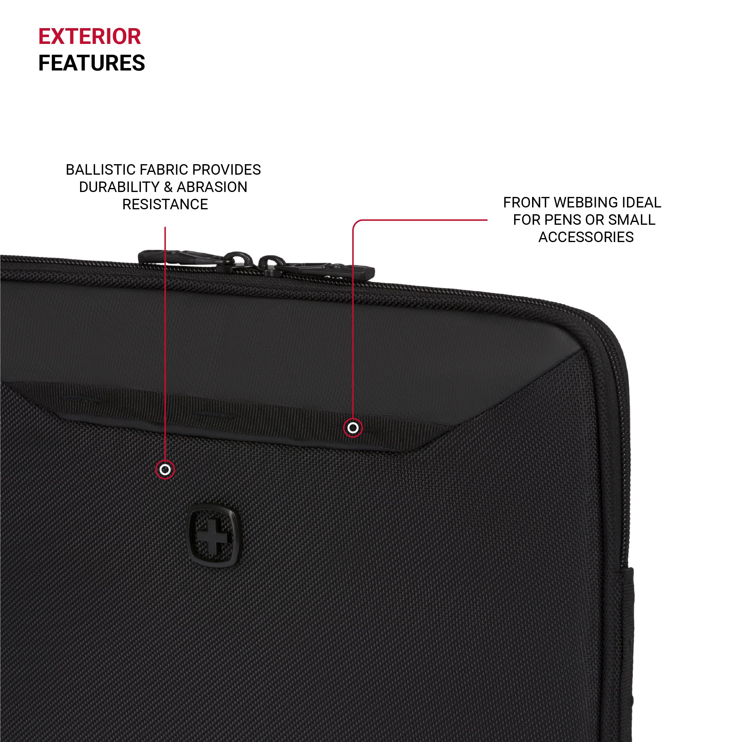 swissgear-padded-zippered-laptop-sleeve-micro-twill-exterior-fleece-lining-up-to image 4