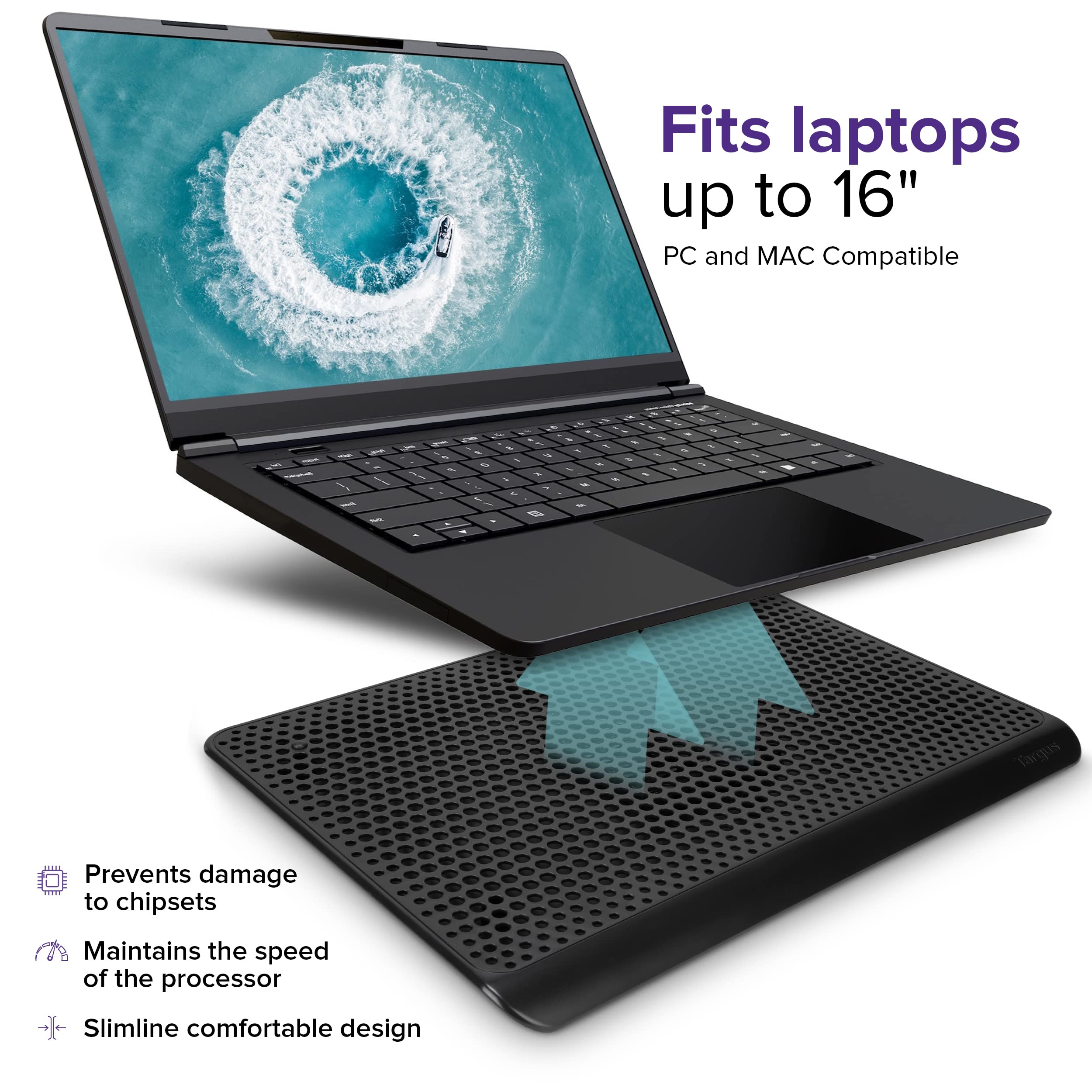 targus-awe69us-single-fan-laptop-cooling-pad-for-16-inch-laptops image 2