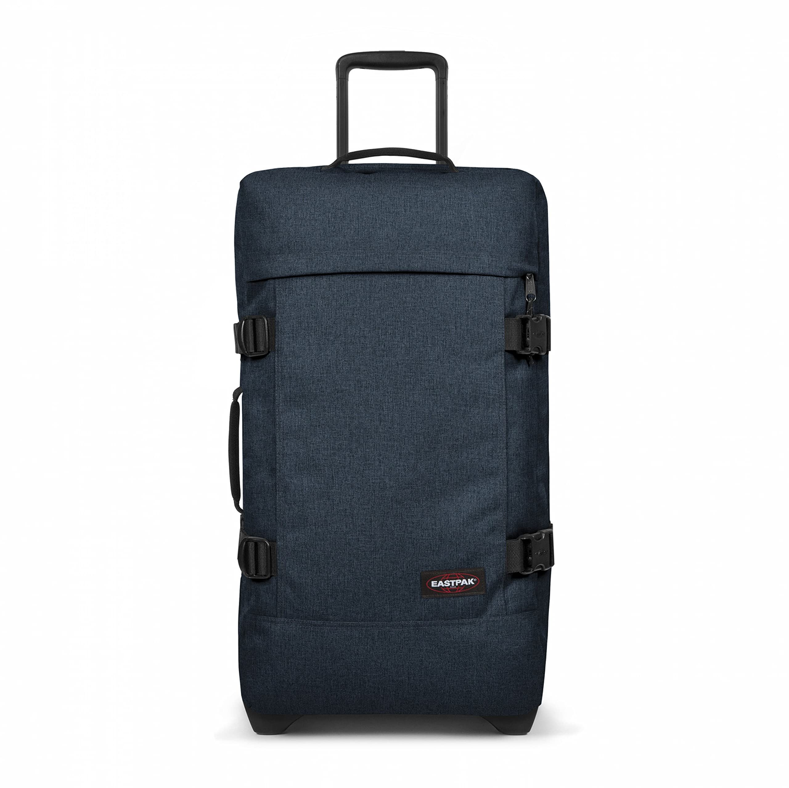 eastpak-tranverz-m-78l-rolling-duffel-luggage-triple-denim-medium image 1