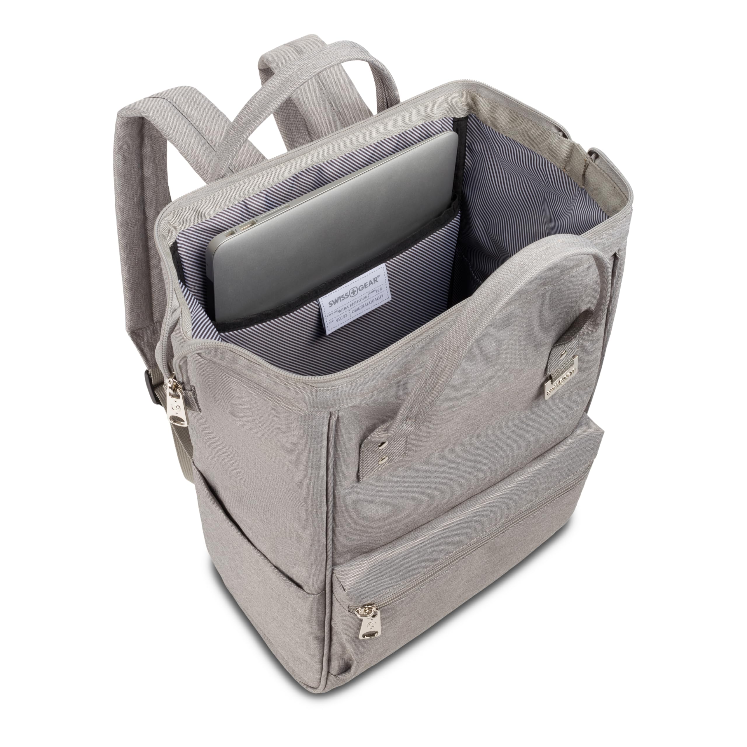 swissgear-3576-laptop-backpack-vintage-doctor-s-bag-style-fits-12-laptop-21l-gre image 6