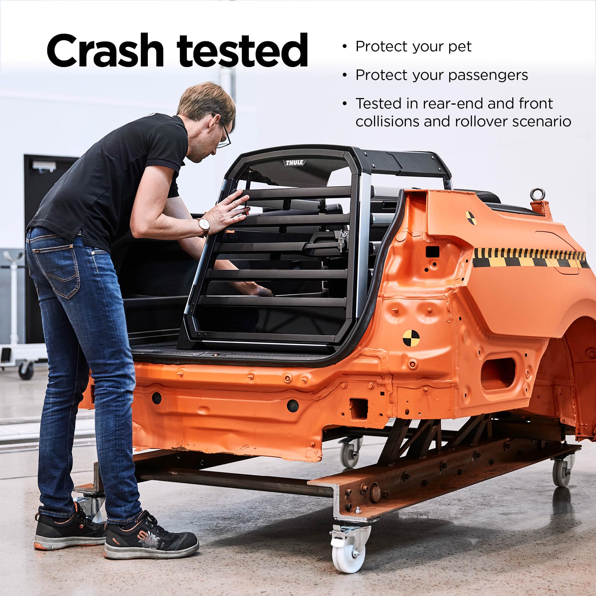 thule-allax-dog-crate-xl-crash-tested-adjustable-depth-for-trunk-use-only image 5