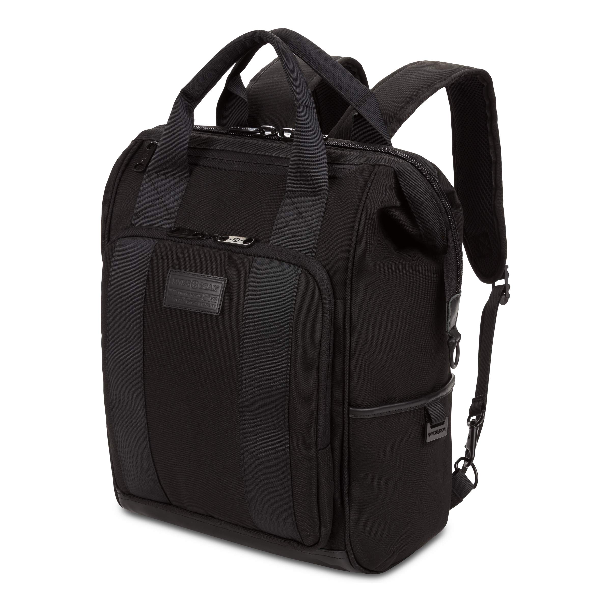 swissgear-3577-laptop-backpack-doctor-bag-style-fits-16-inch-laptop-black-stealt image 1