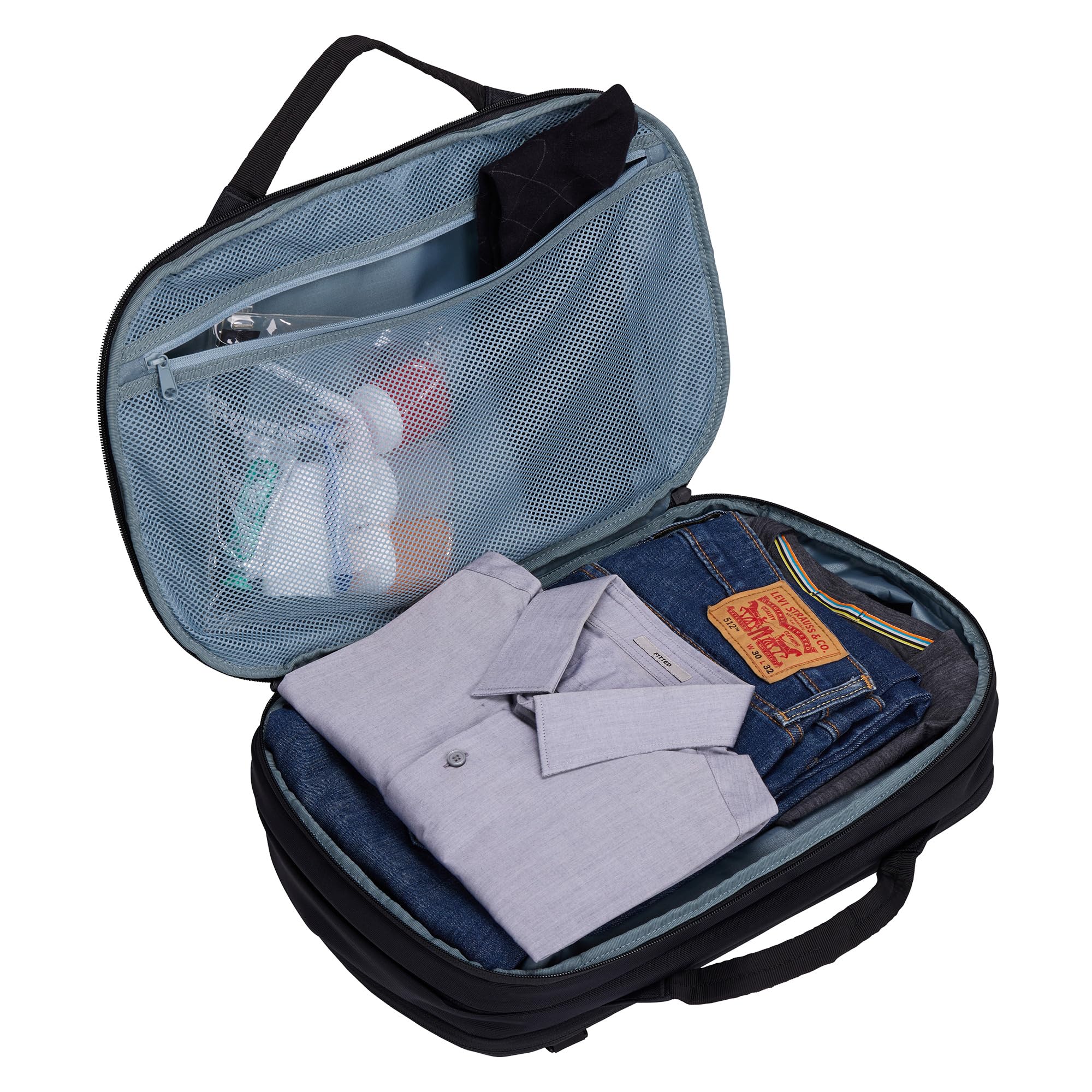 thule-subterra-2-hybrid-travel-bag-15l-23l-expandable-briefcase-backpack-black image 3