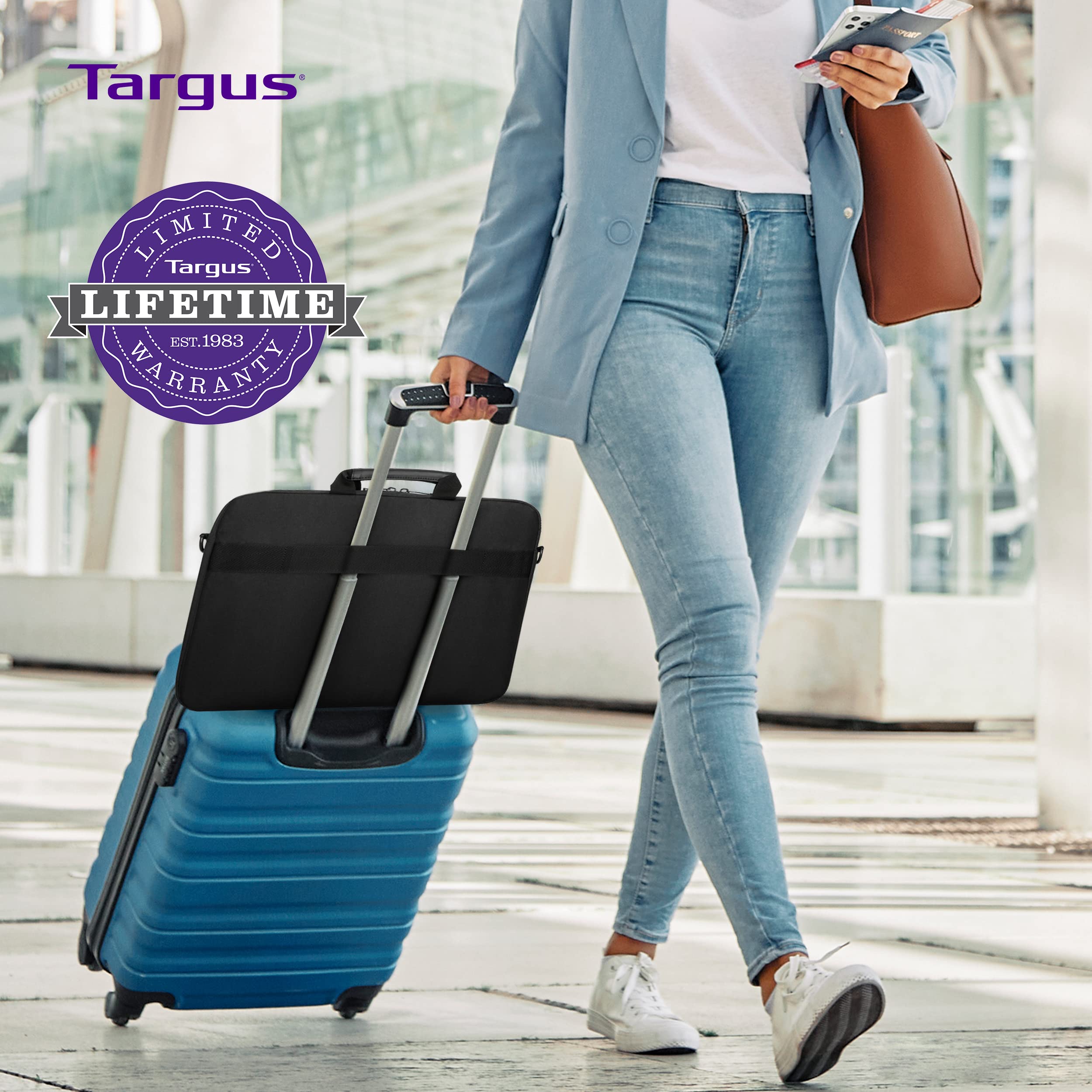 targus-15-6-classic-commuter-slimcase-black-tbt935gl-lightweight-messenger-lapto image 6