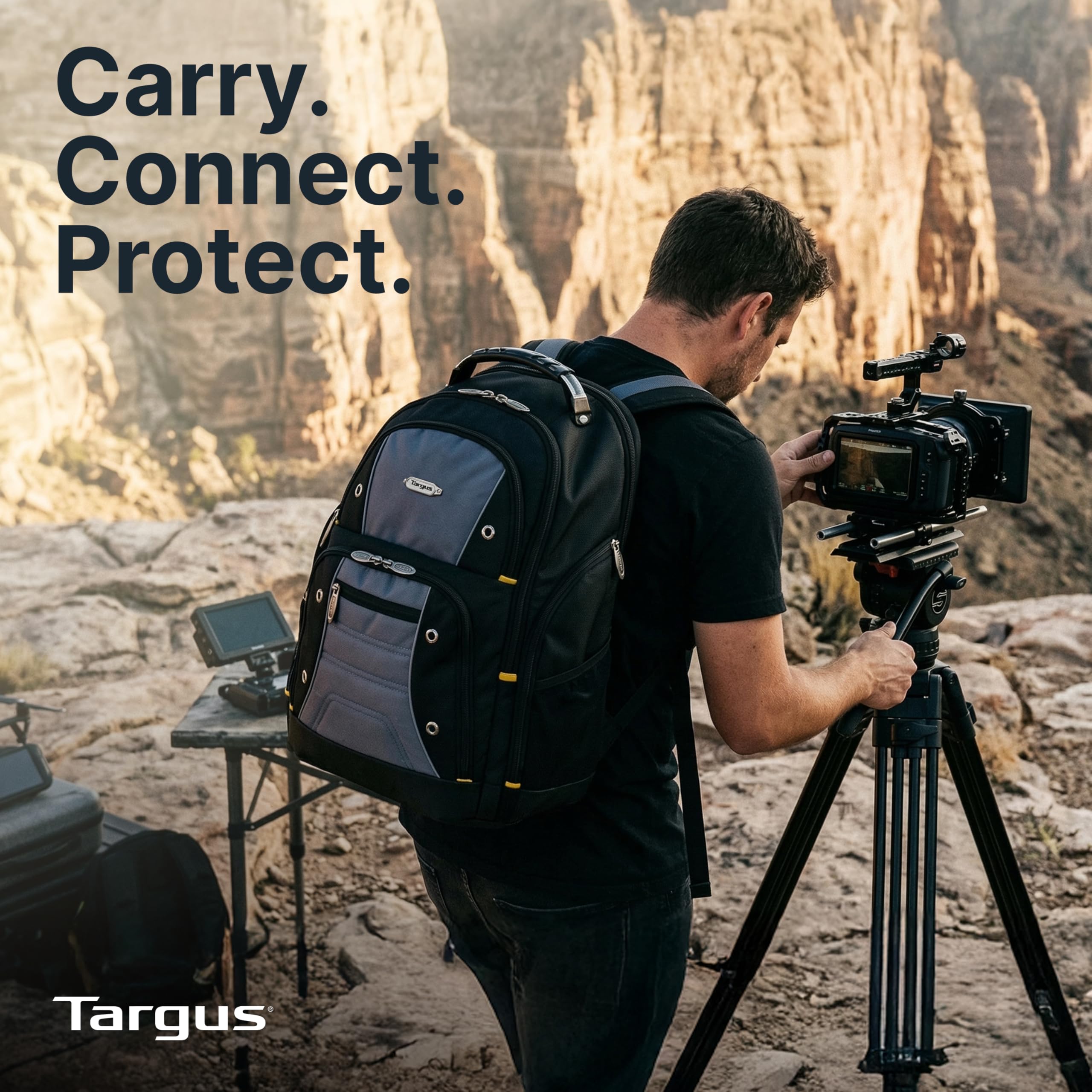 targus-drifter-ii-laptop-backpack-for-men-and-women-fits-17-laptops-black-gray-t image 8