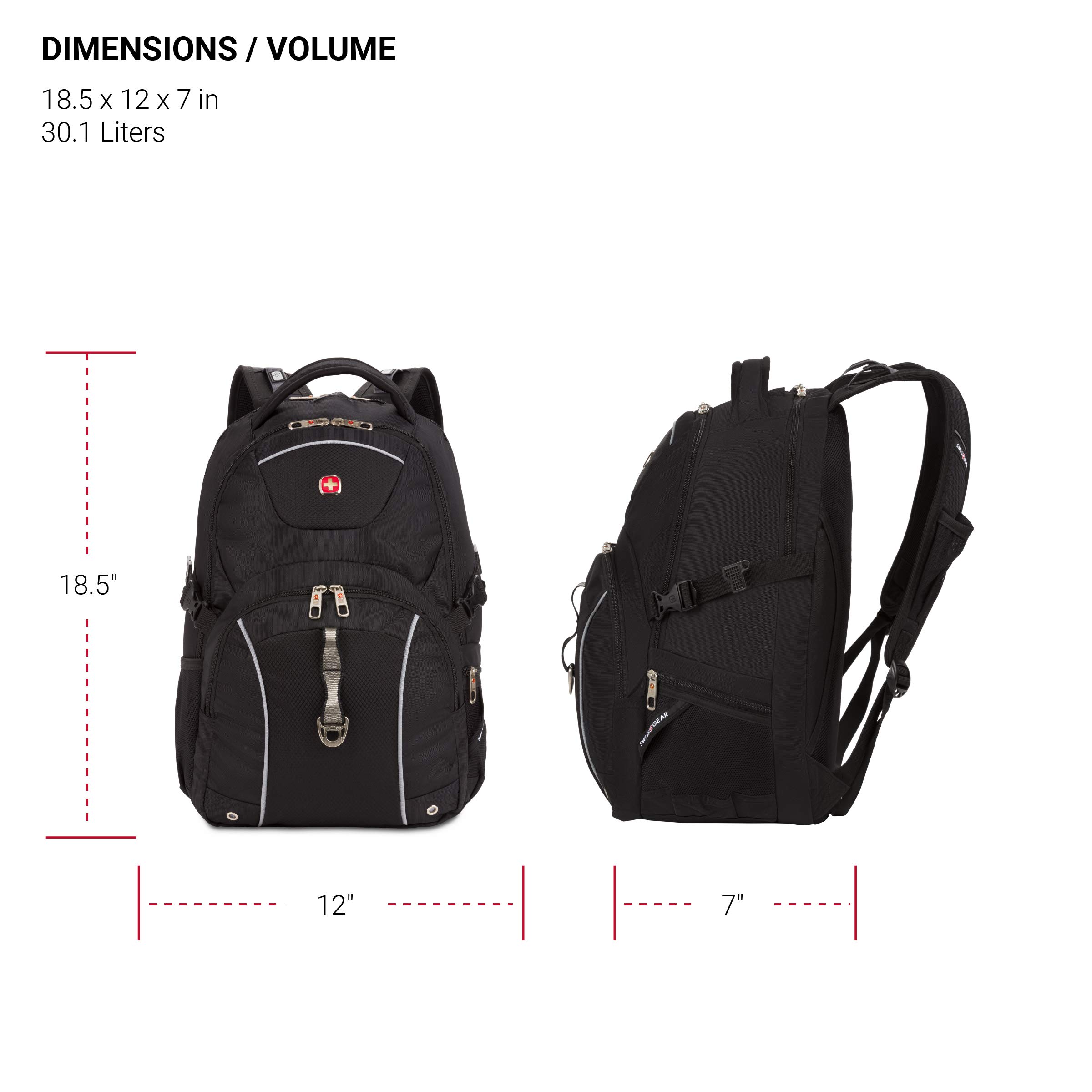 swissgear-3258-laptop-backpack-for-men-and-women-fits-17-laptops-black-travel-wo image 5