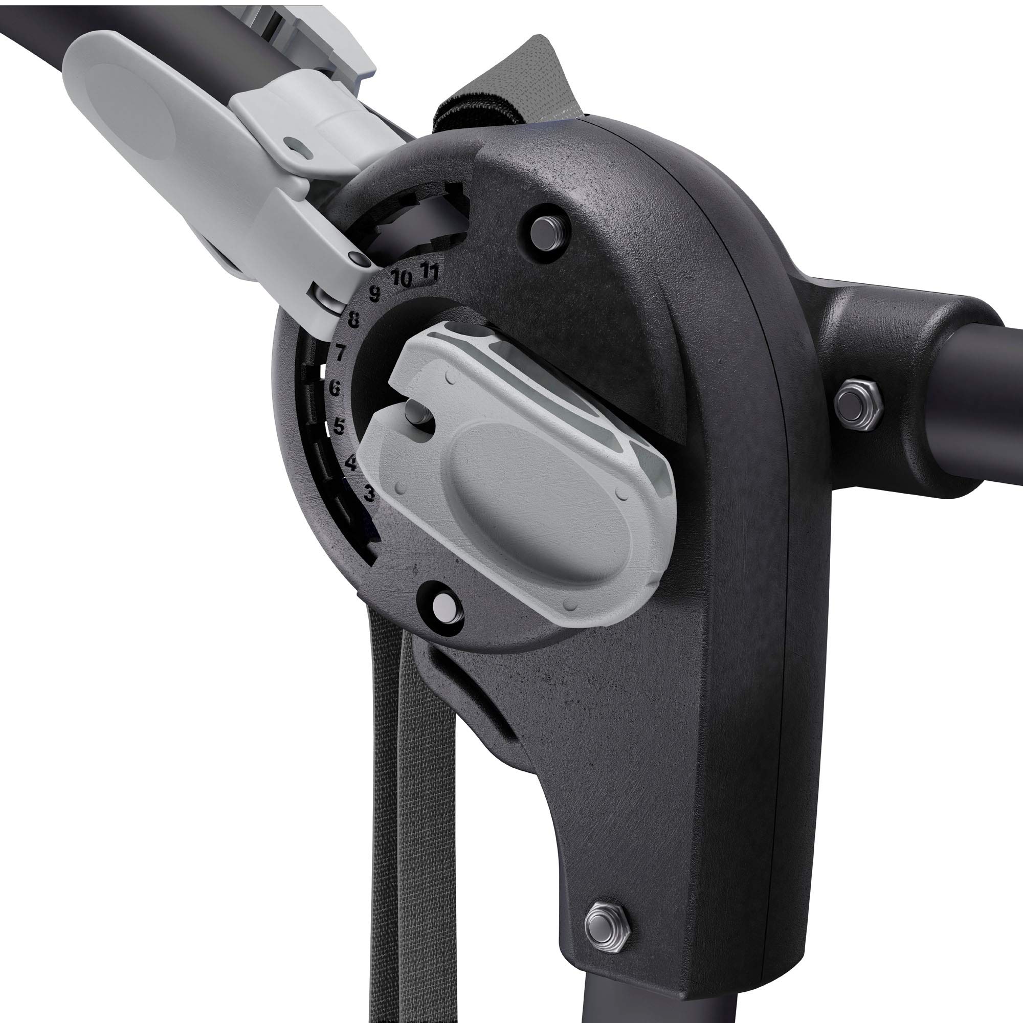 thule-gateway-pro-trunk-bike-rack-holds-1-3-bikes-6-strap-system-anti-sway-cradl image 7