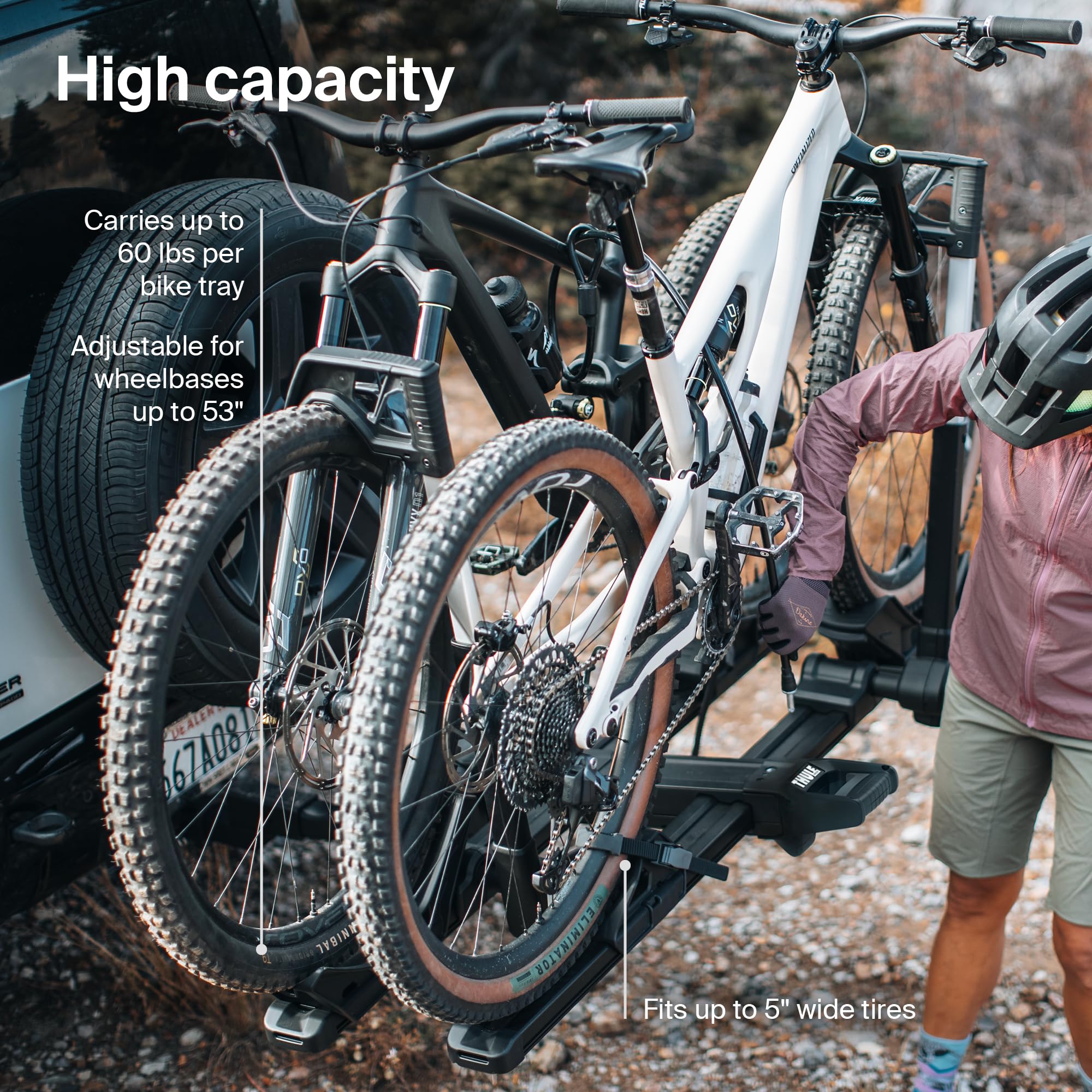 thule-verse-hitch-bike-rack-telescopic-arms-tilting-up-to-53-wheelbase-60lb-bike image 7