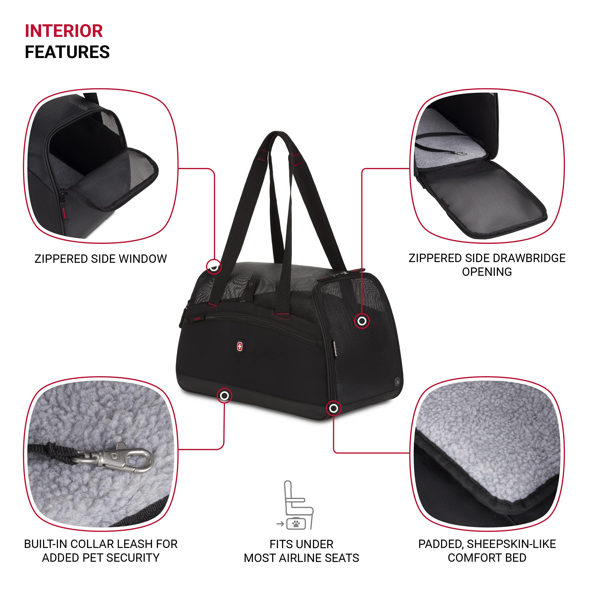 swissgear-3325-underseat-pet-carrier-airline-approved-dog-cat-travel-carrier image 2