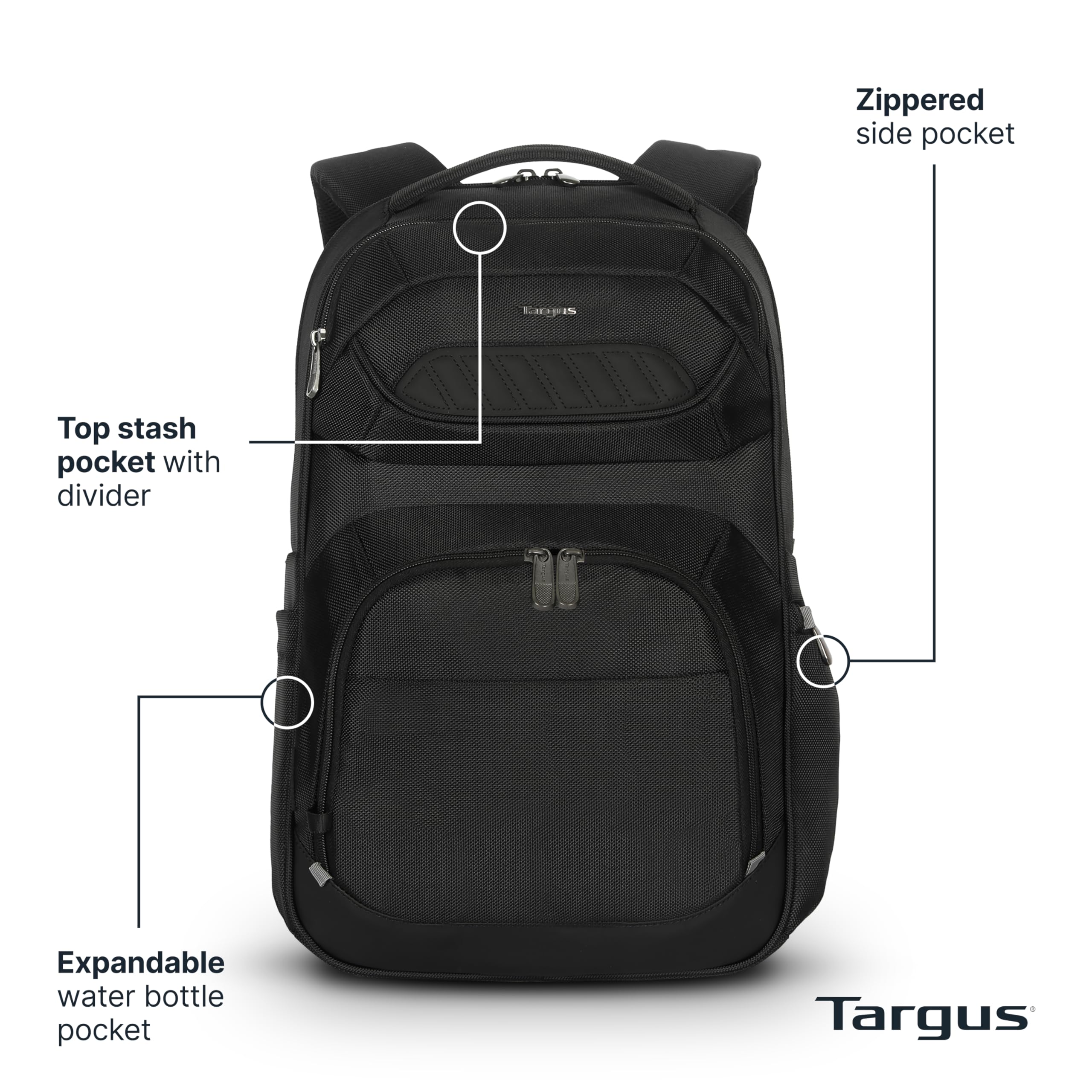 targus-legend-iq-laptop-backpack-for-16-inch-laptops-tsb705us-unisex-travel-back image 2