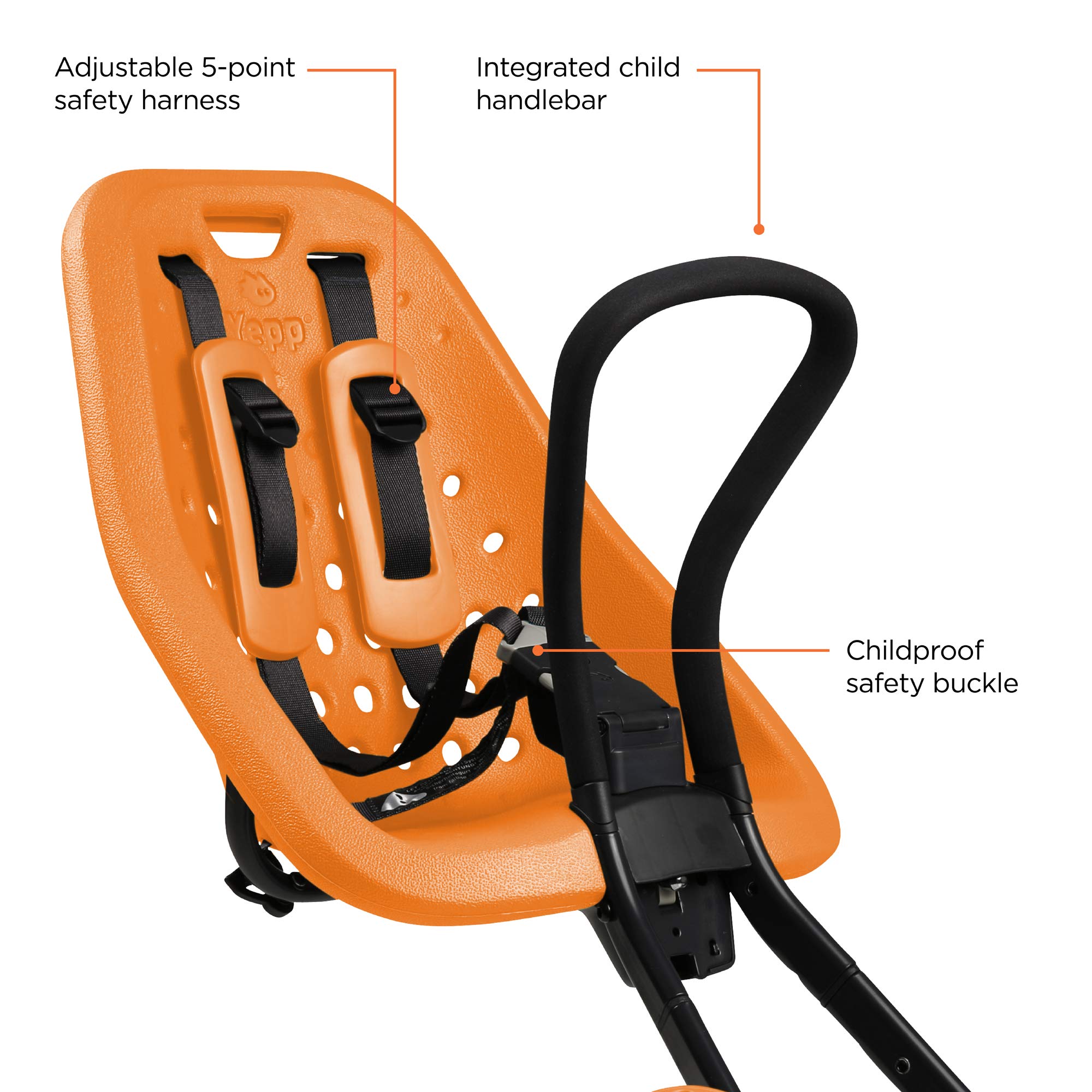 thule-yepp-mini-child-bike-seat-front-mounted-5-point-harness-33-lb-capacity-dis image 4