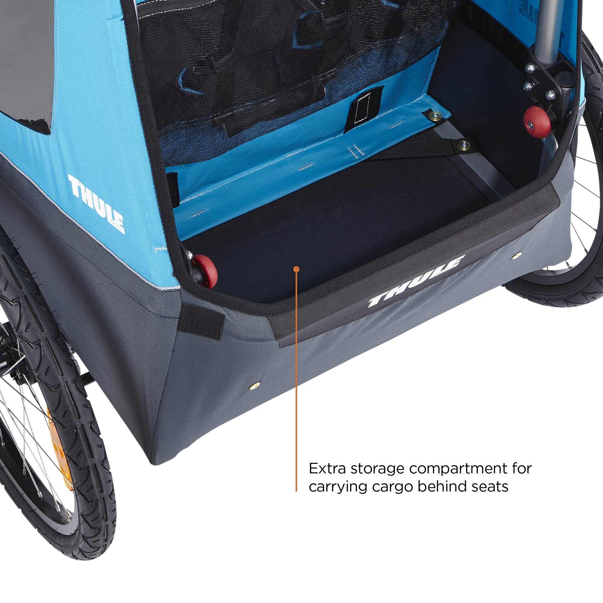 thule-coaster-xt-2-seat-bicycle-trailer-stroller-complete-with-biking-and-stroll image 4