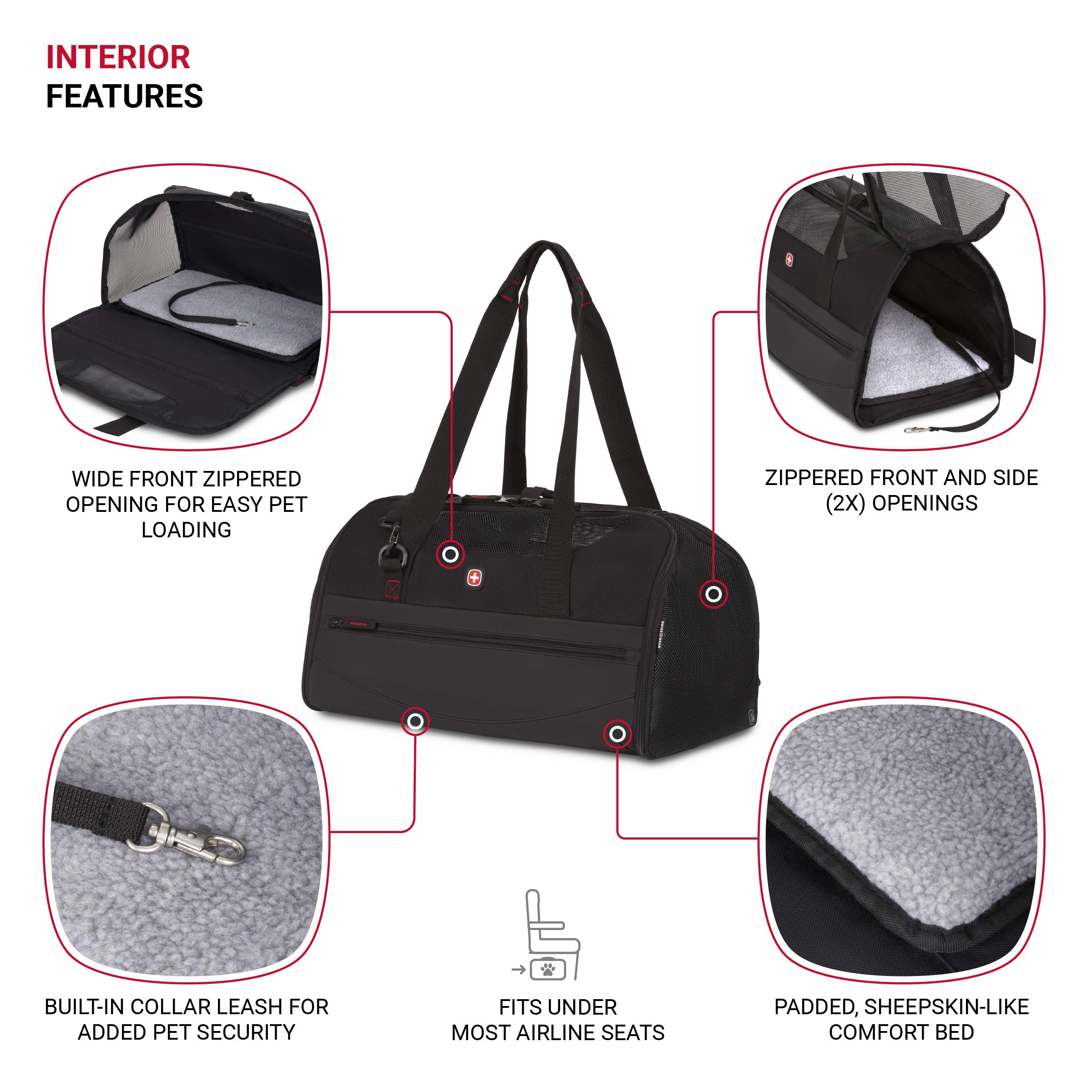 swissgear-3326-getaway-airline-approved-pet-carrier-for-dogs-cats-19-25-x-10-5-x image 2