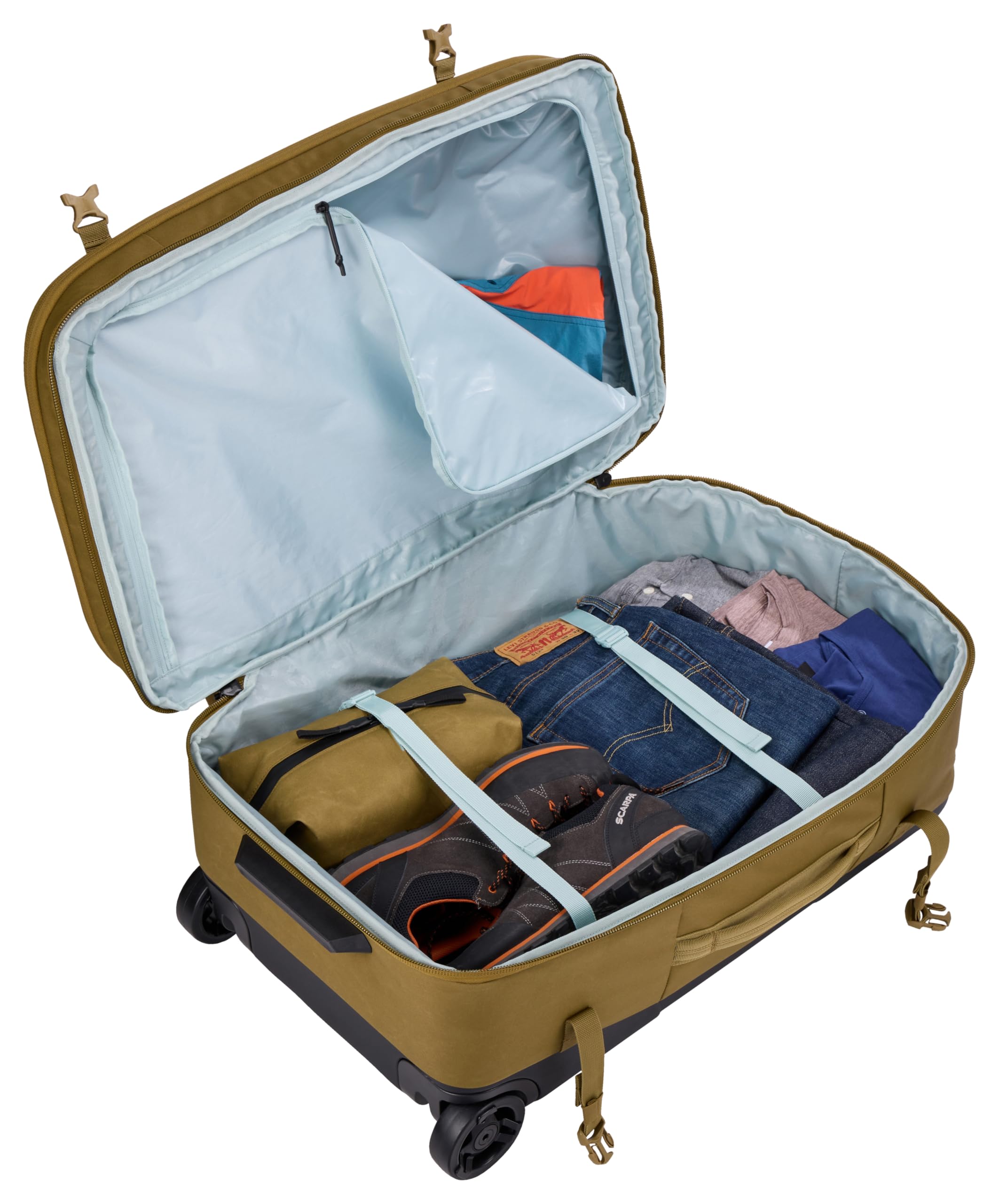 thule-aion-70cm-wheeled-duffel-wet-dirty-storage-pocket-smooth-rolling-wheels-in image 7