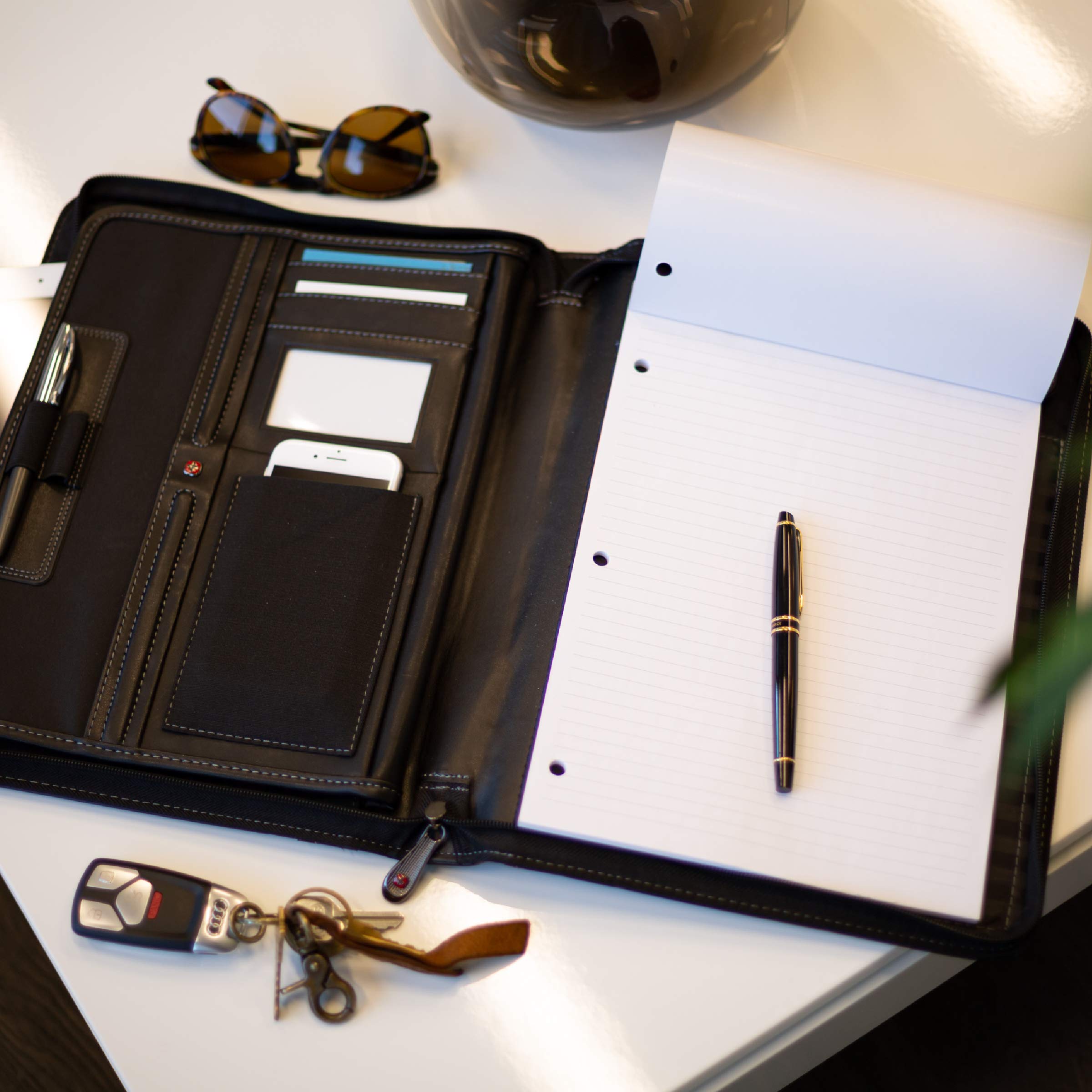 swissgear-wenger-concept-zippered-padfolio-legal-size-document-organizer-black image 7
