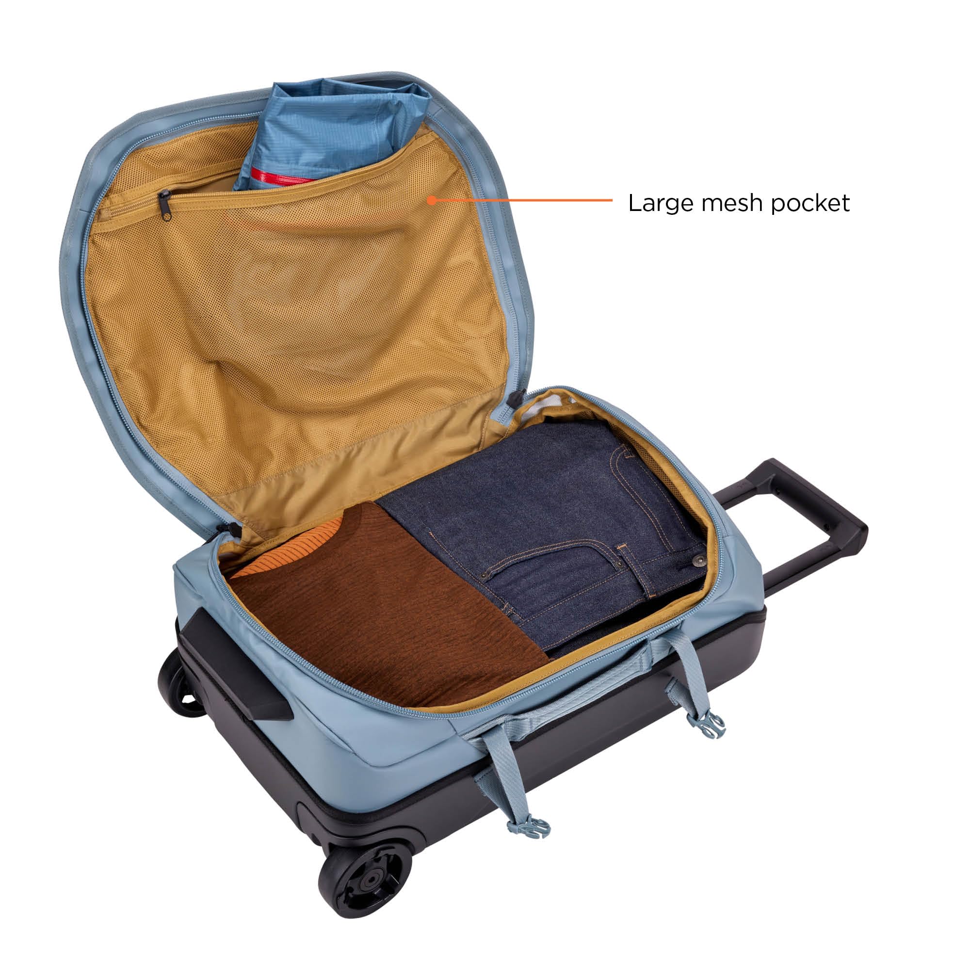 thule-chasm-wheeled-carry-on-duffel-40l-pond-gray image 4
