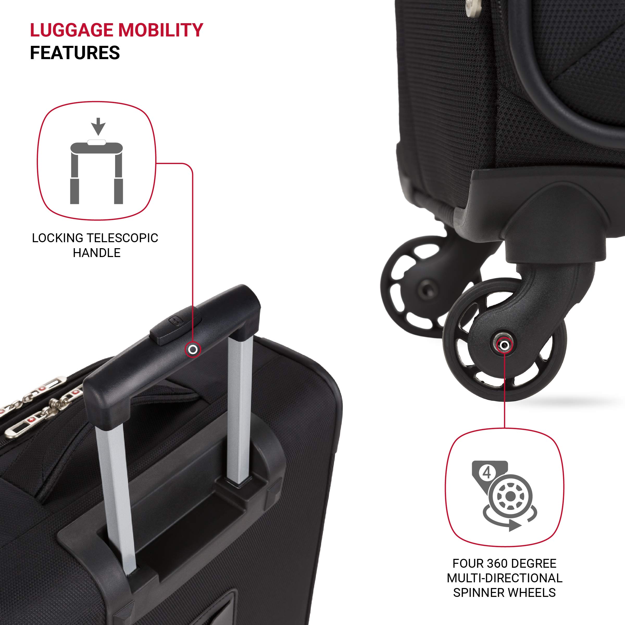 swissgear-4010-softside-spinner-carry-on-18-inch-luggage-black image 2