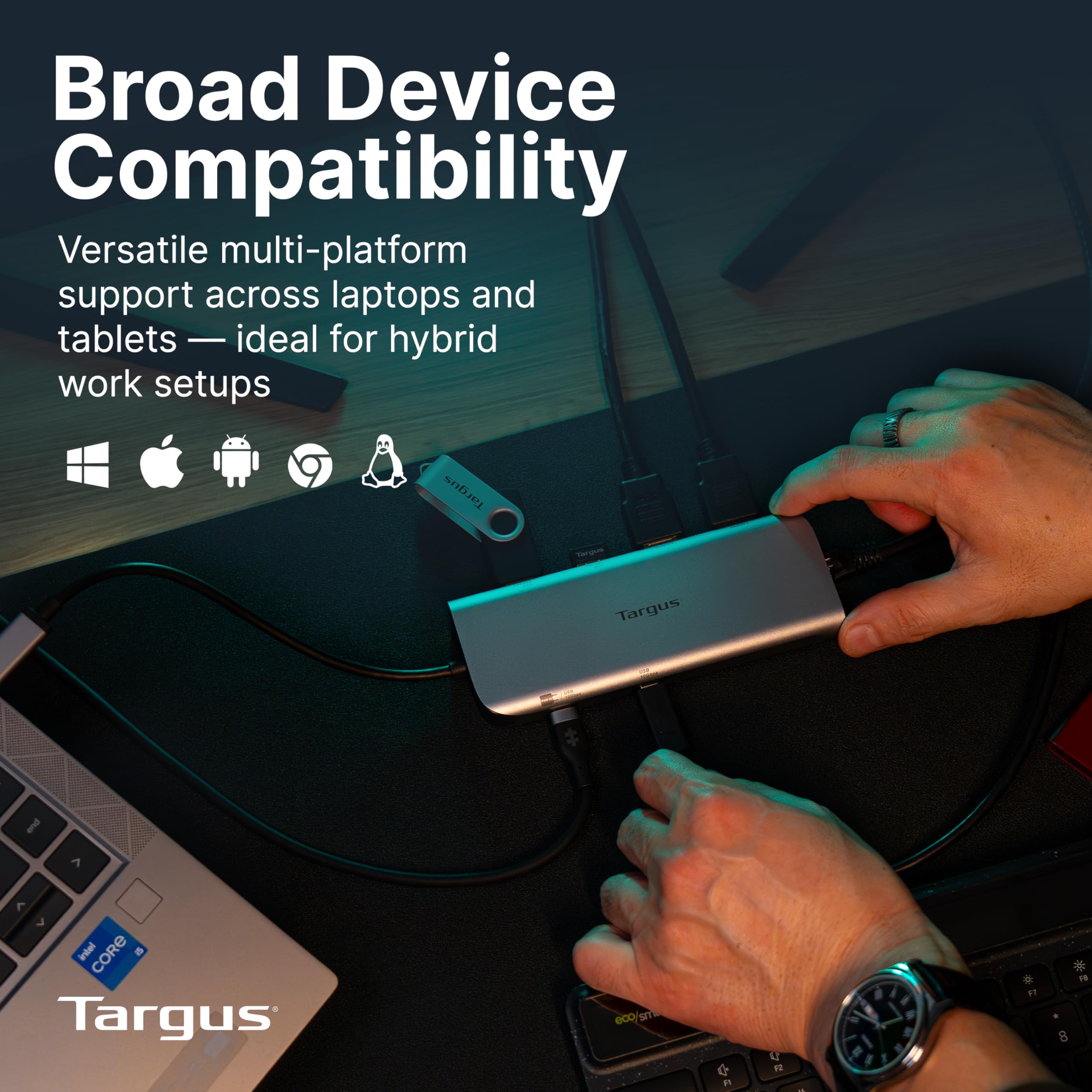 targus-dual-video-mobile-dock-with-140w-epr-power-pass-through-dual-hdmi-4k-60hz-2 image 5