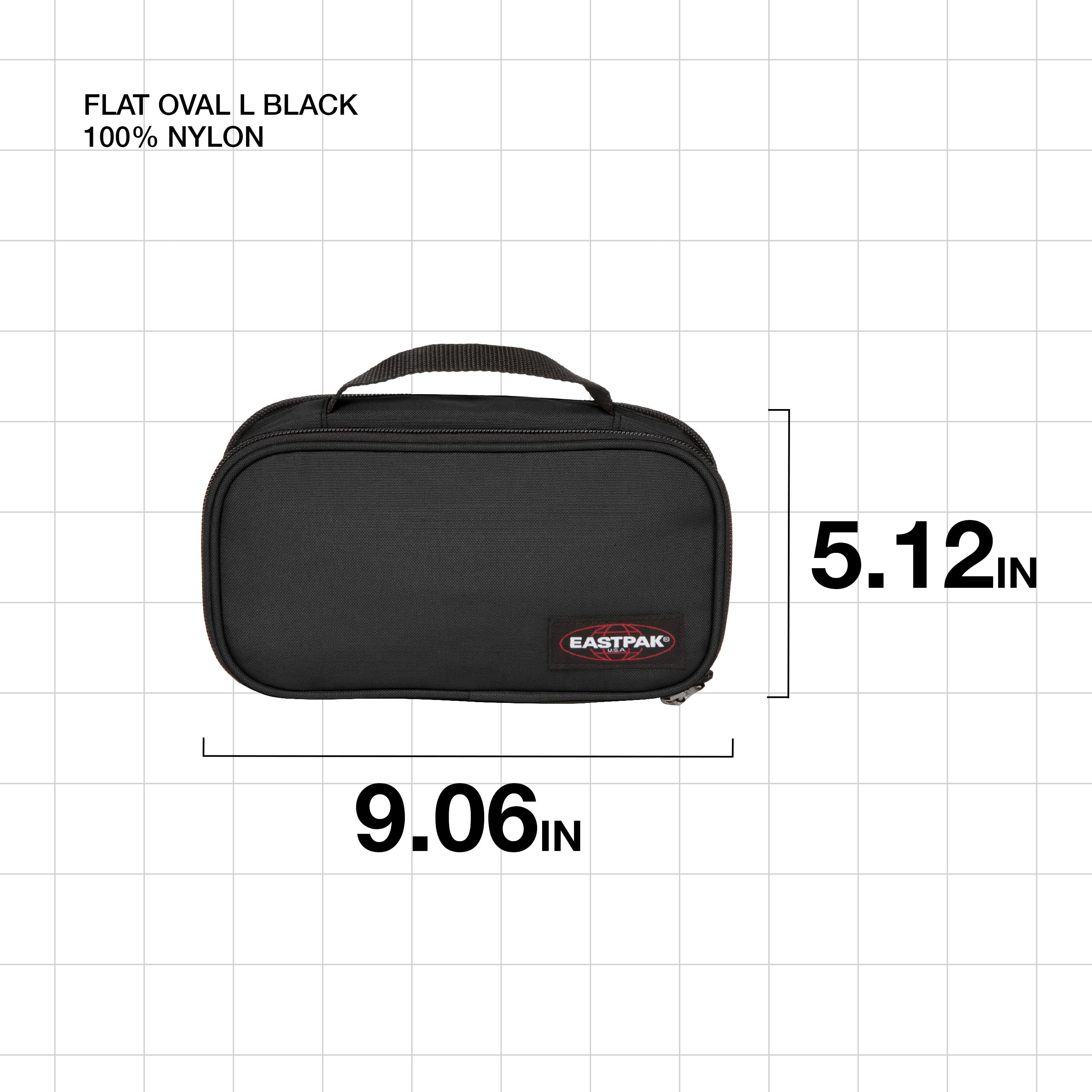 eastpak-flat-oval-l-pencil-case-large-double-compartment-organizer image 2