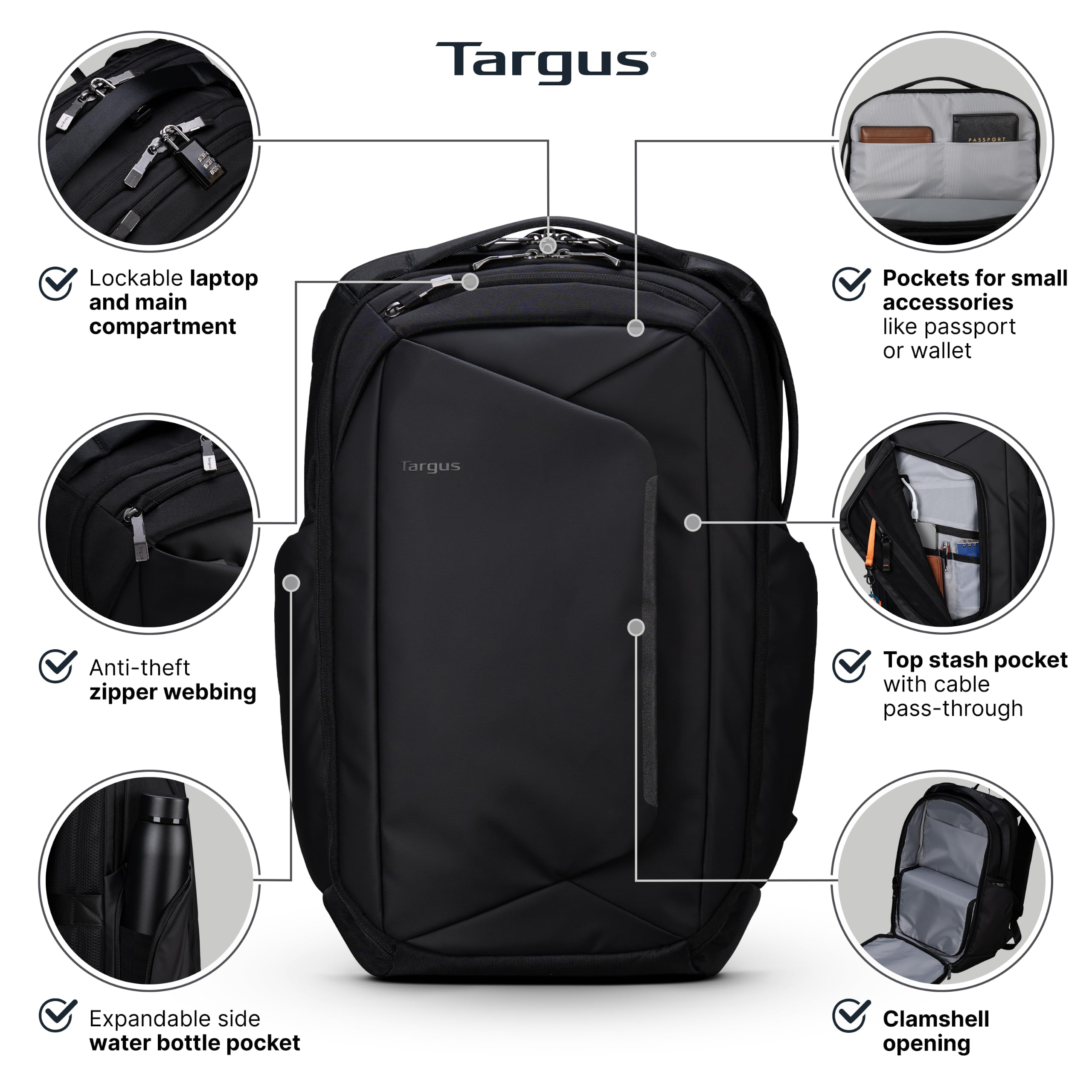 targus-16-pro-tek-tech-backpack-lockable-laptop-backpack-with-safeport-sling-pro image 2