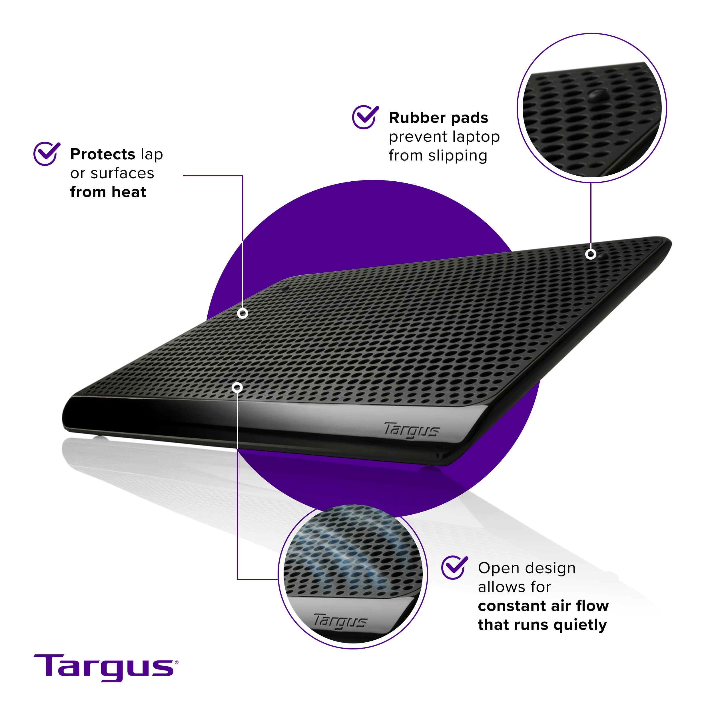 targus-chill-mat-for-up-to-16-inch-laptop-dual-fan-cooling-stand-usb-powered-bla image 6