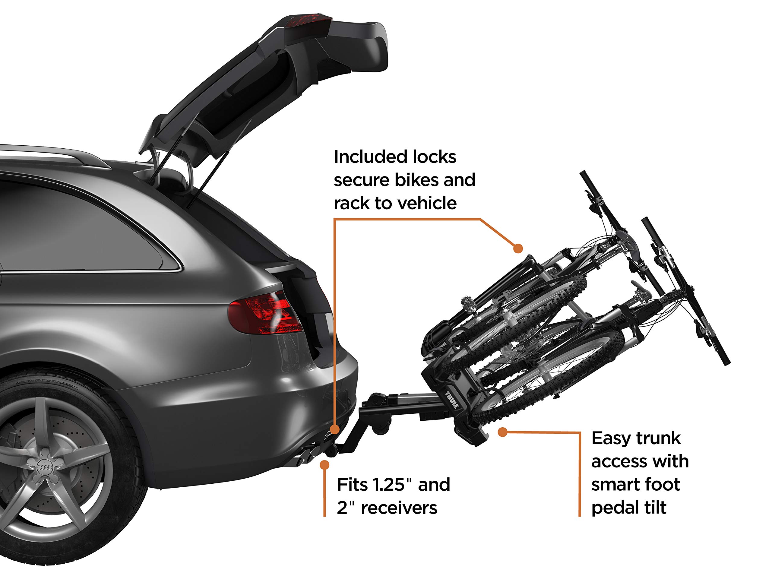 thule-easyfold-xt-2-hitch-bike-rack-e-bike-compatible-fits-1-25-2-receivers-tool image 3