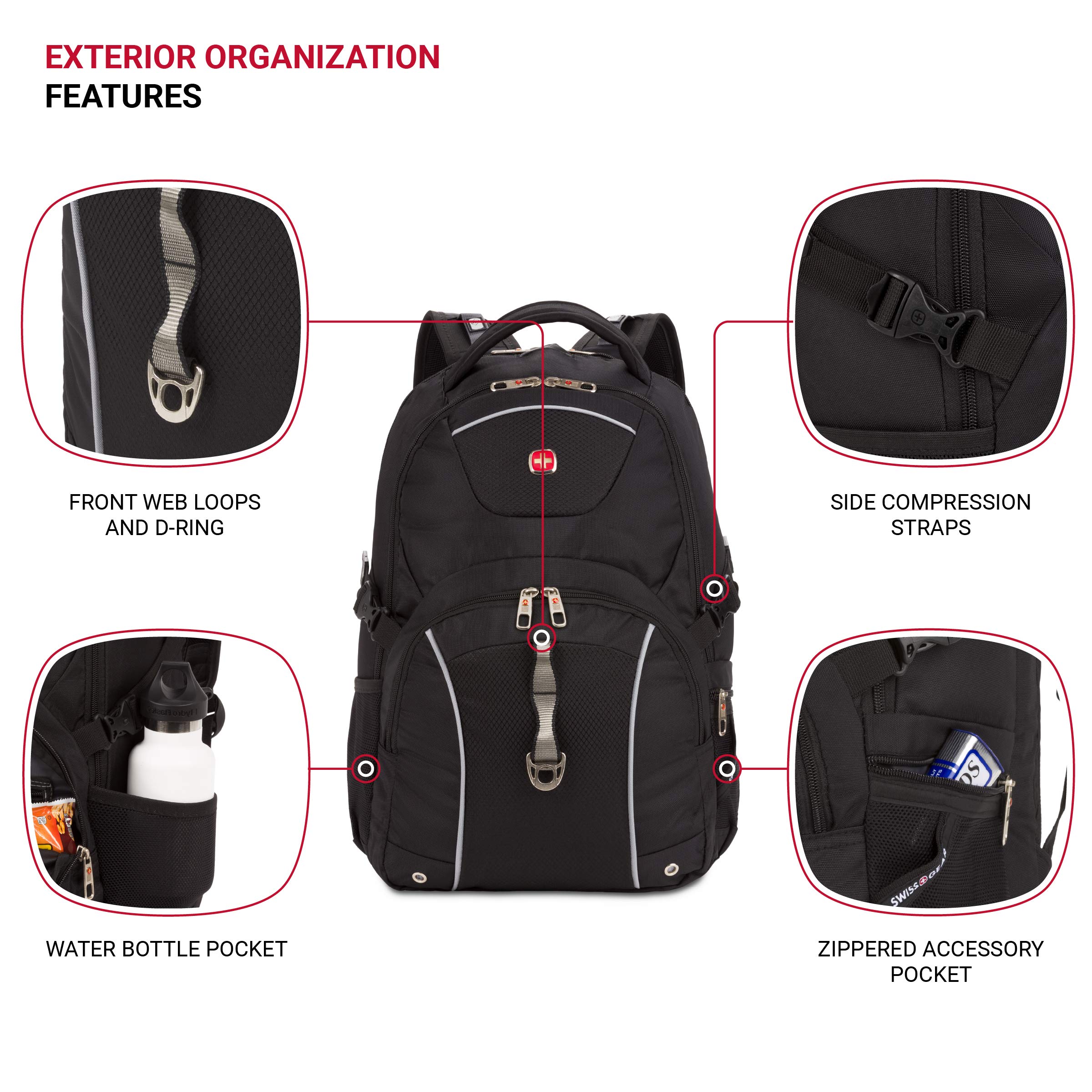 swissgear-3258-laptop-backpack-for-men-and-women-fits-17-laptops-black-travel-wo image 3