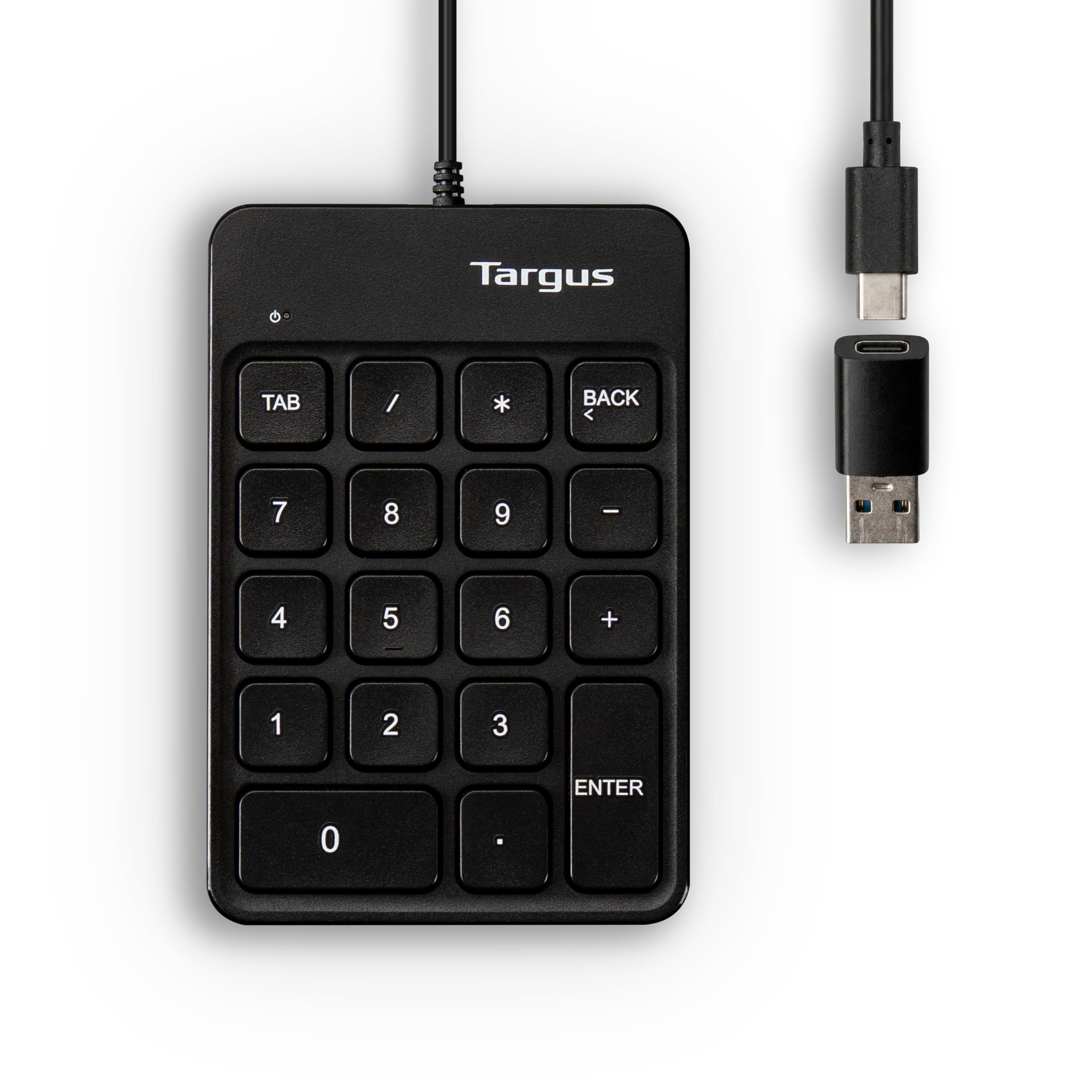targus-wired-numeric-ecosmart-keypad-18-full-size-keys-slim-ergonomic-design-usb image 1