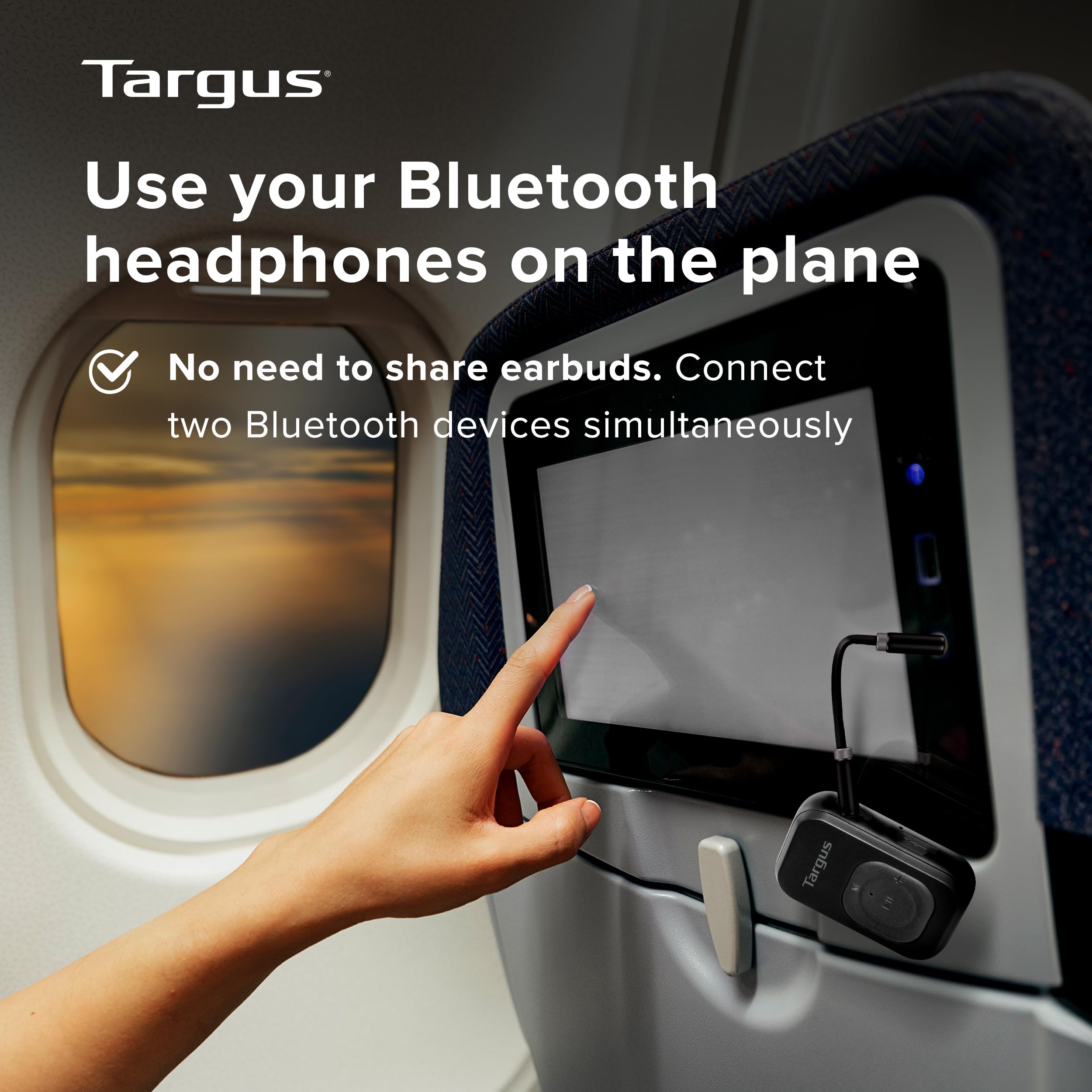 targus-wireless-bluetooth-audio-adapter-2-in-1-transmitter-receiver-black-aca973 image 4