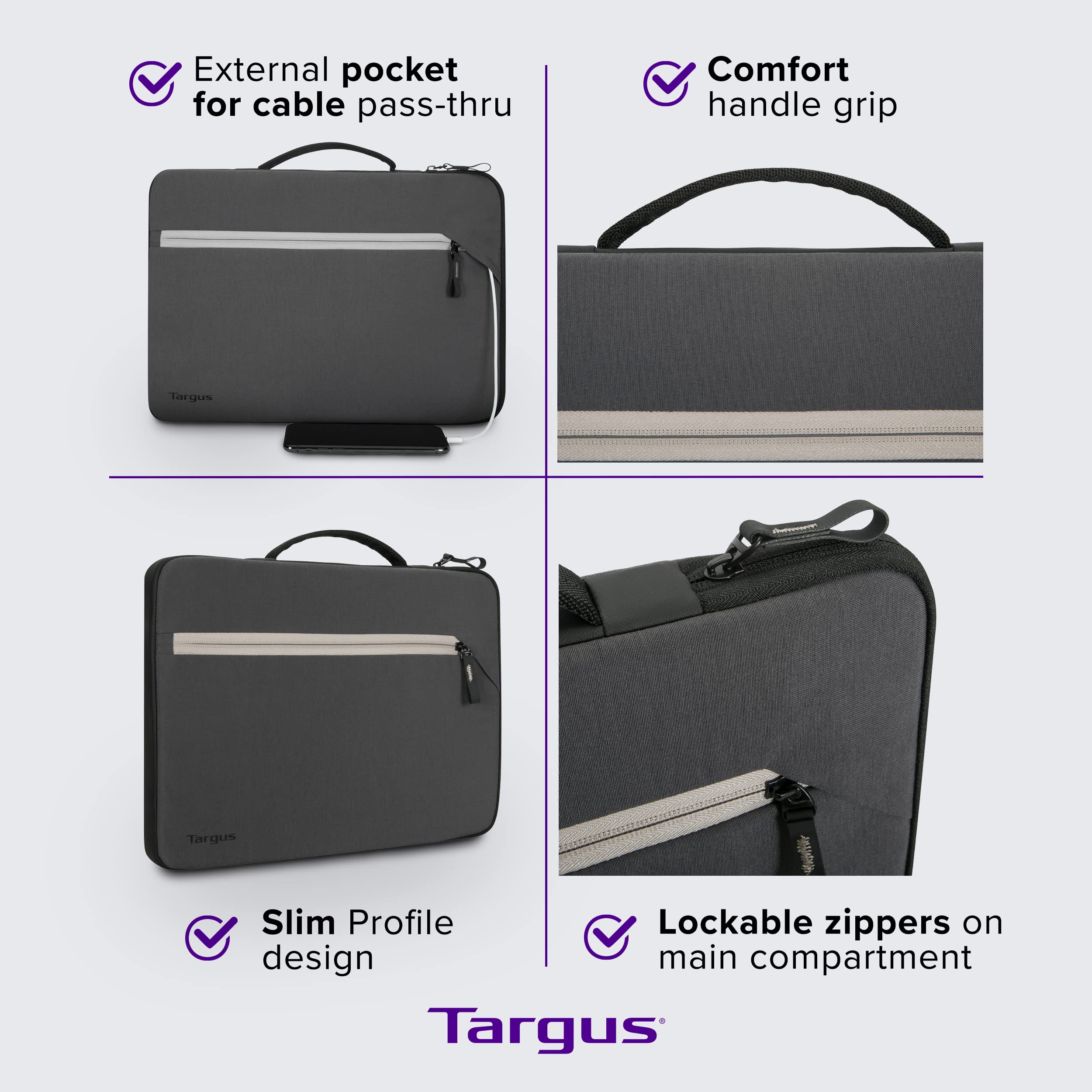 targus-13-14-city-fusion-sleeve-with-handle-black-tbs571gl image 2