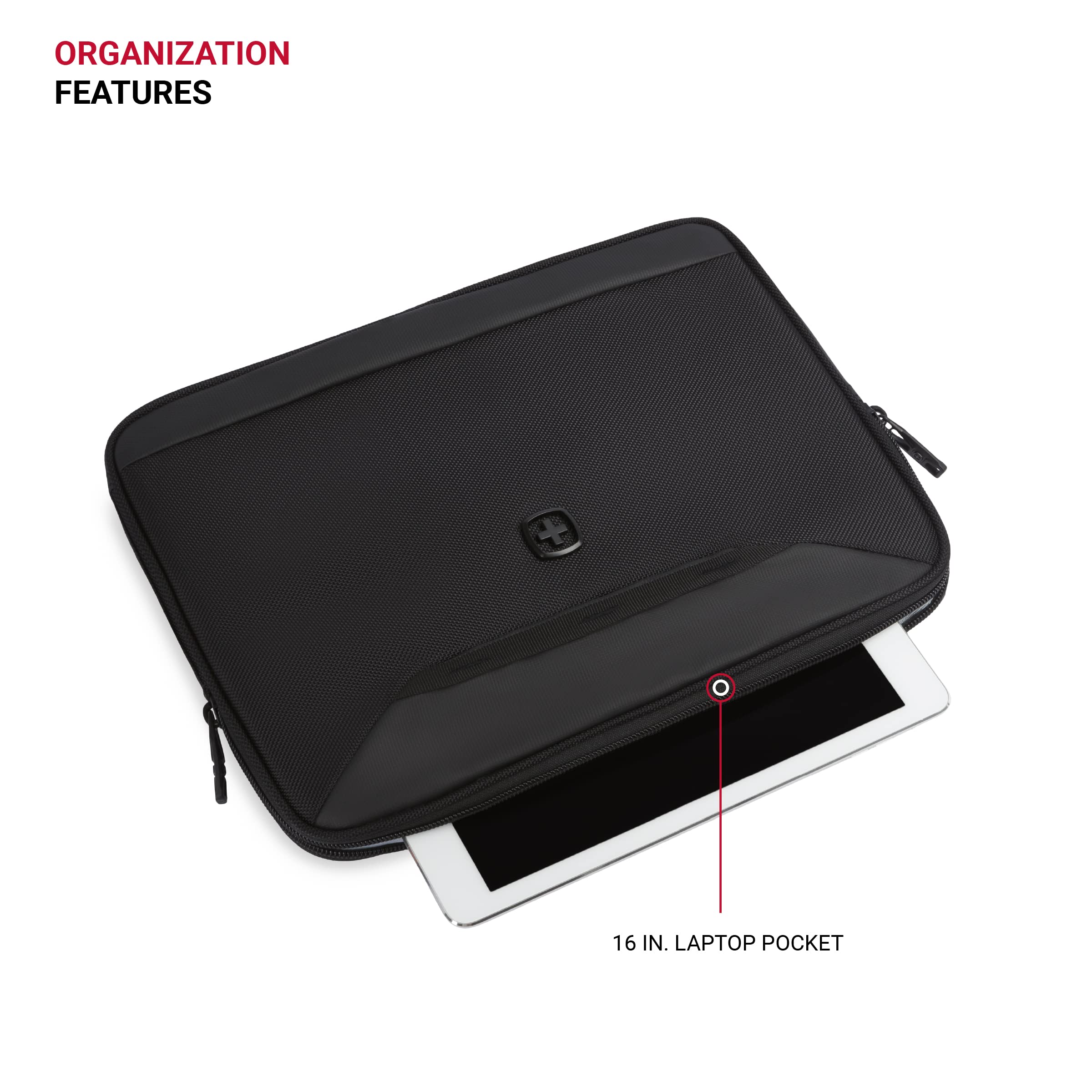 swissgear-padded-zippered-laptop-sleeve-micro-twill-exterior-fleece-lining-up-to image 2