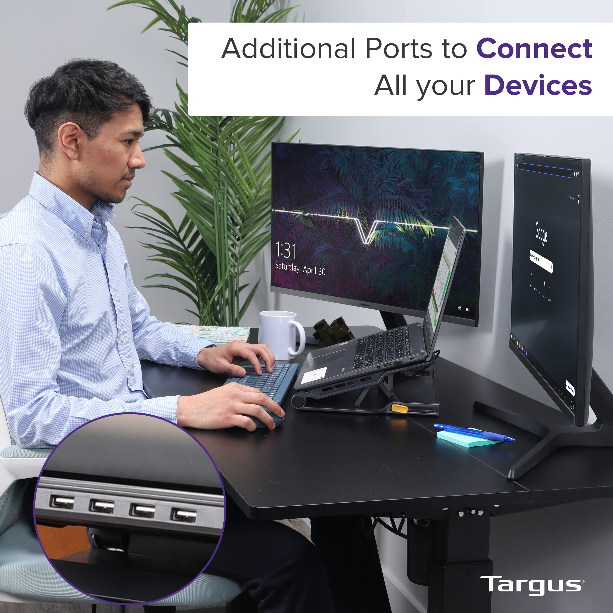targus-awe81us-17-inch-dual-fan-laptop-cooling-pad-with-4-port-usb-hub image 8