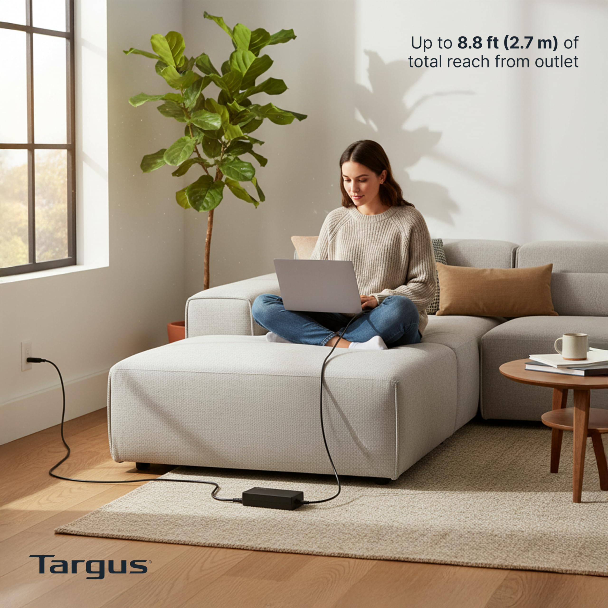 targus-100w-universal-usb-c-legacy-charger-usb-c-power-adapter-with-5-interchang image 5