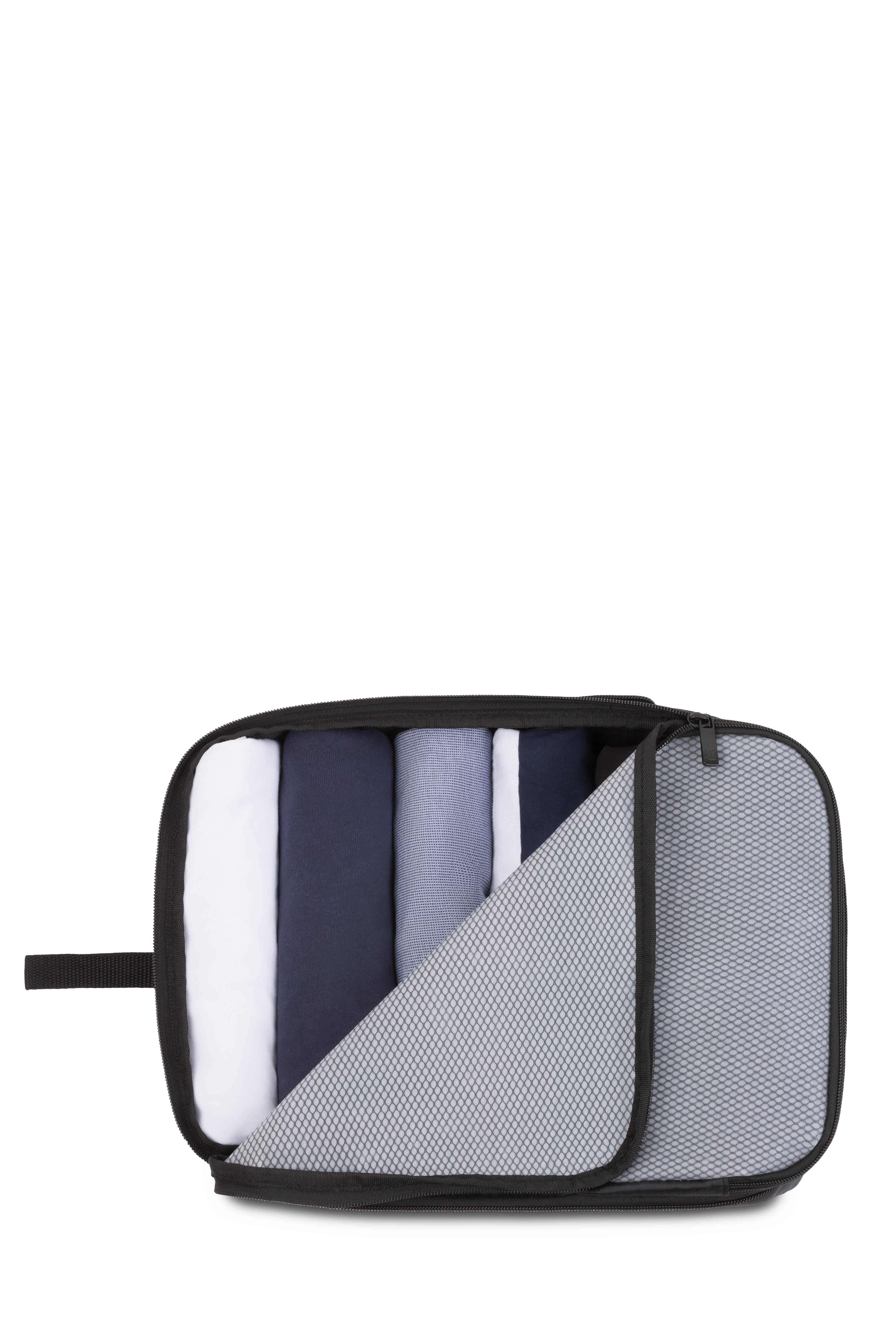 swissgear-travel-smart-3-piece-s-m-m-packing-cube-set-ripstop-polyester-mesh-top image 8