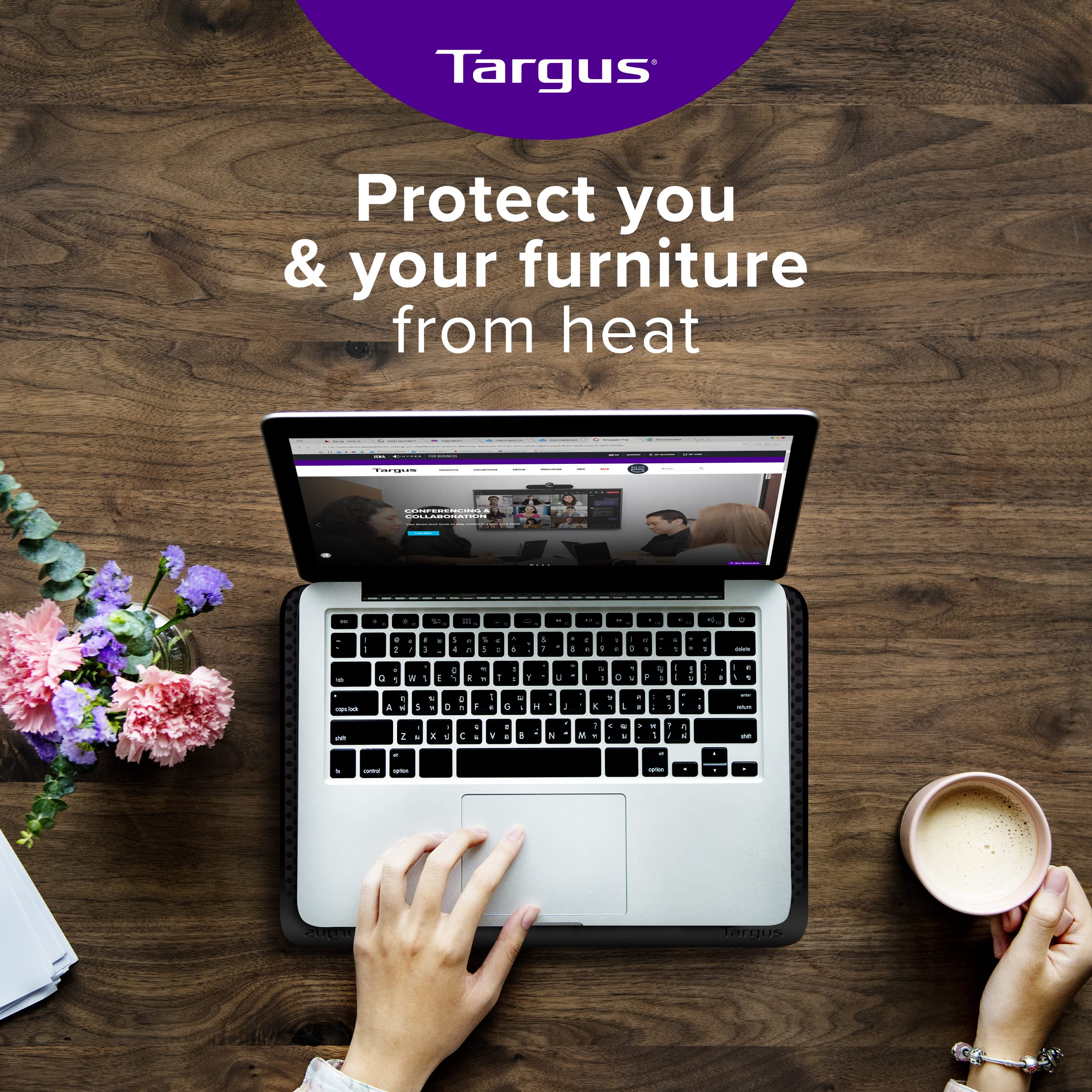 targus-chill-mat-for-up-to-16-inch-laptop-dual-fan-cooling-stand-usb-powered-bla image 5